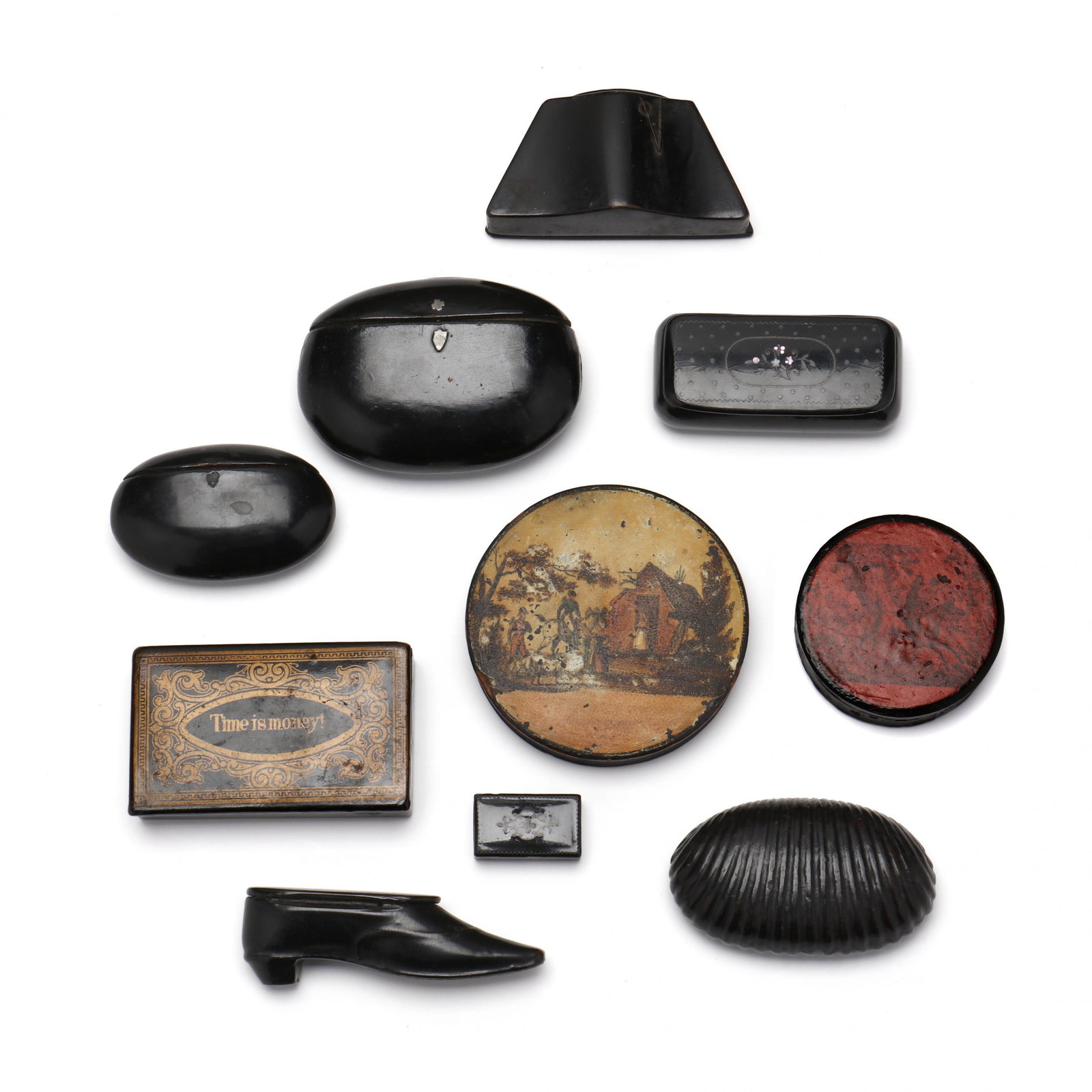 A Collection of Ten Continental Antique Boxes (1 of 10)