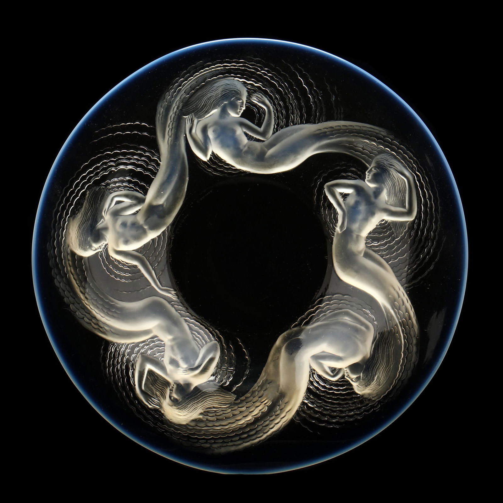 Lalique,  Calypso  "Mermaid" Glass Bowl (1 of 7)