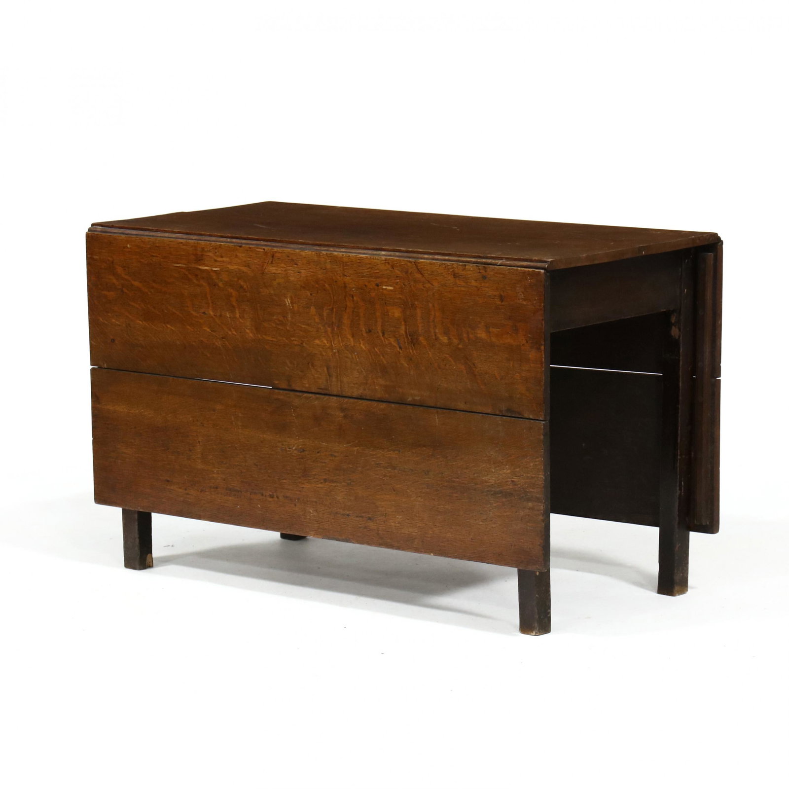 Antique English Oak Drop Leaf Dining Table (1 of 6)