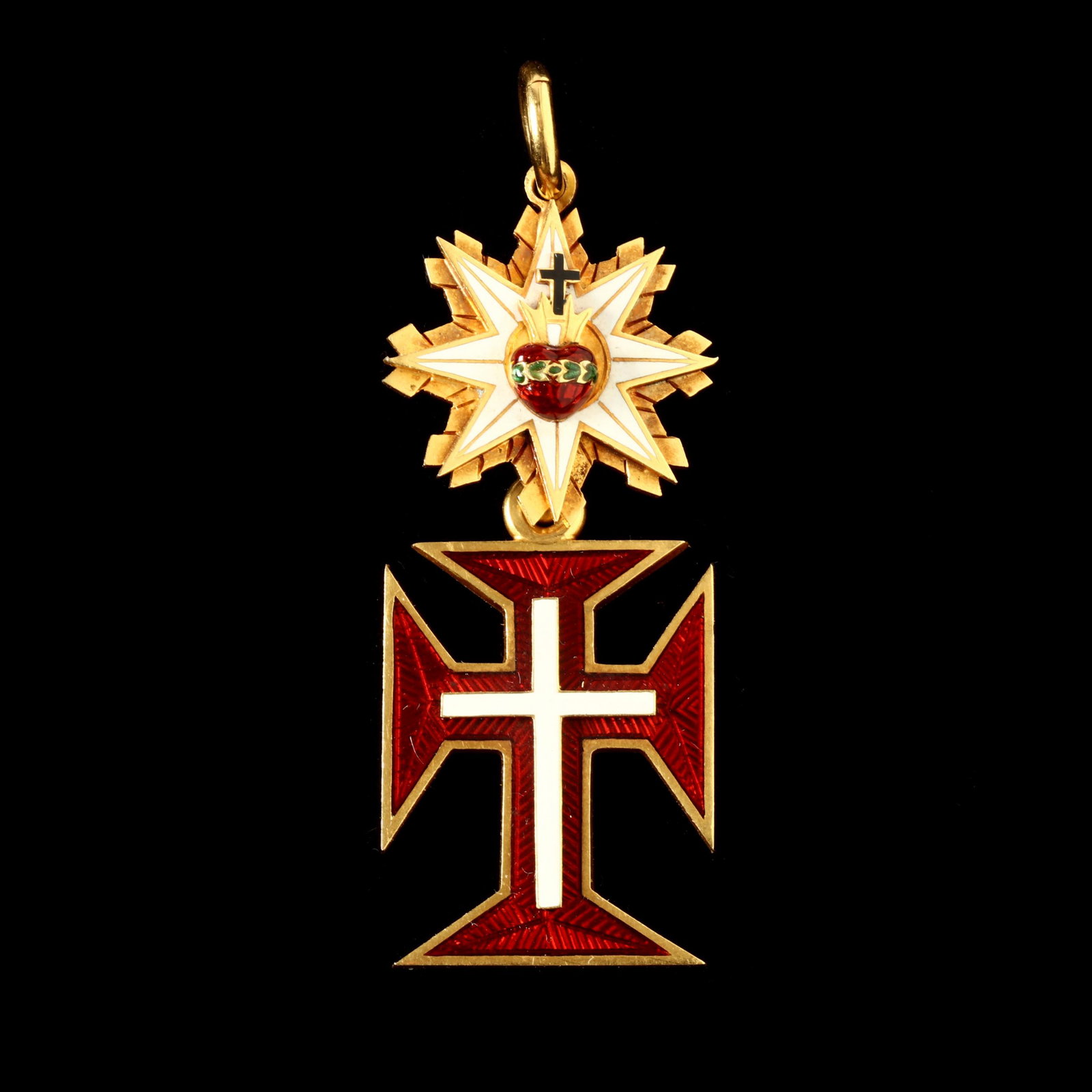 Papal Supreme Order of Christ: Papal Supreme Order of Christlate 19th - early 20th century, enamel with likely gold fill. 2-1/4 x 1-7/8 in. Additional high-resolution photos are available at www.lelandlittle.com