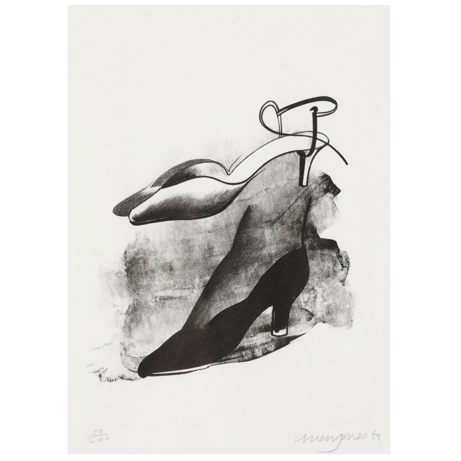 Allen Jones, R.A. (British, b. 1937),  Shoe Box (Plate D) (1 of 5)