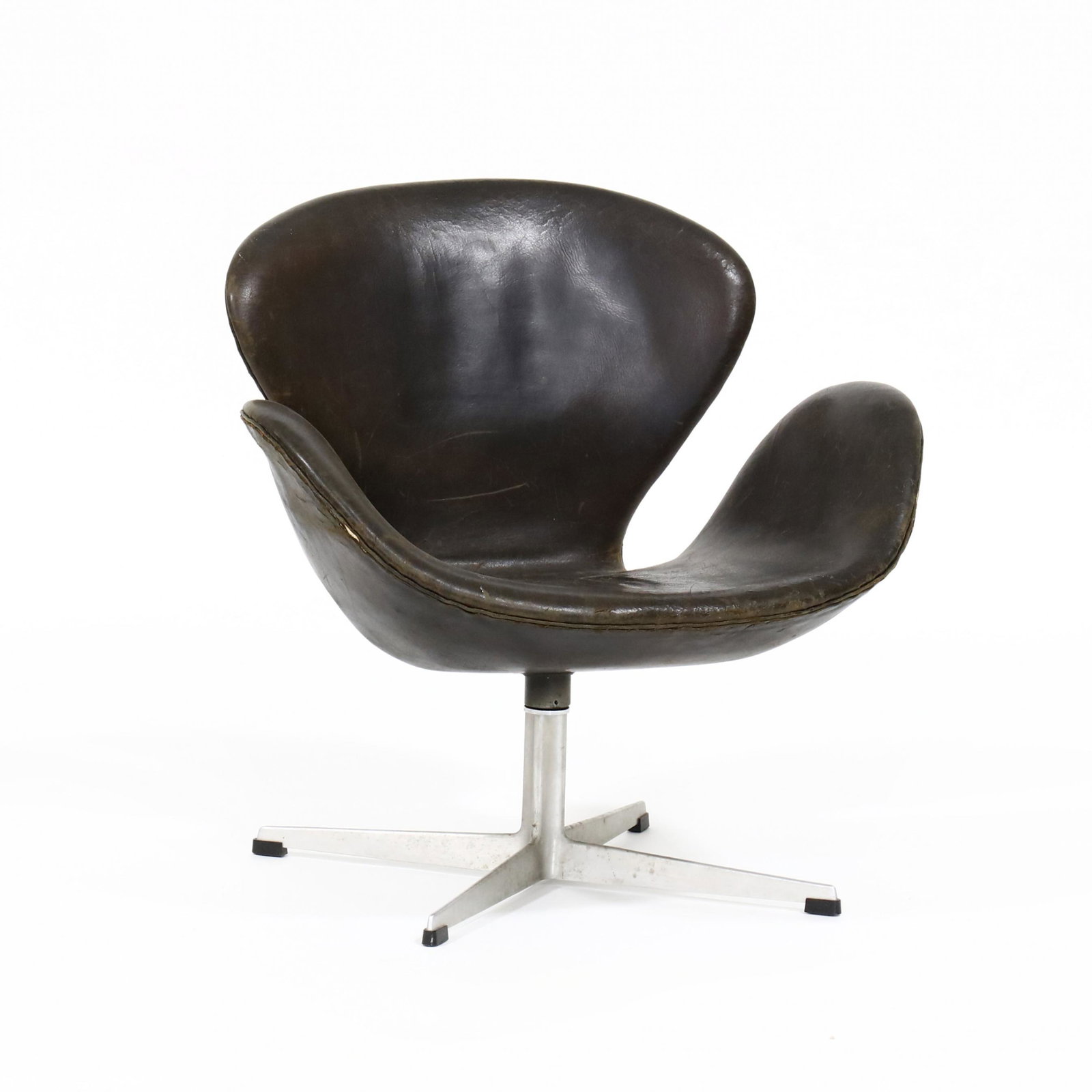 Arne Jacobsen (Danish, 1902-1971), Vintage Leather Swan Chair (1 of 7)