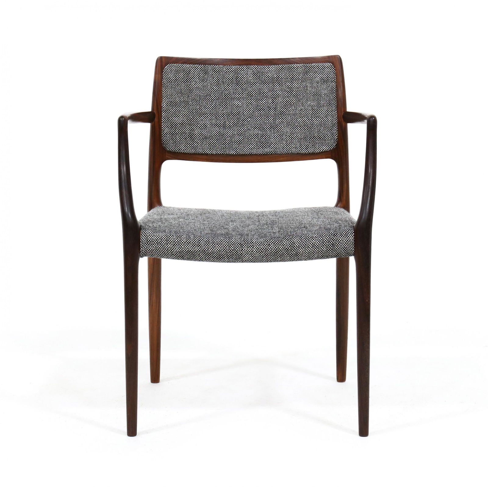 J.L. Moller, Danish Rosewood Armchair in Nana Dietzel Upholstery (1 of 4)