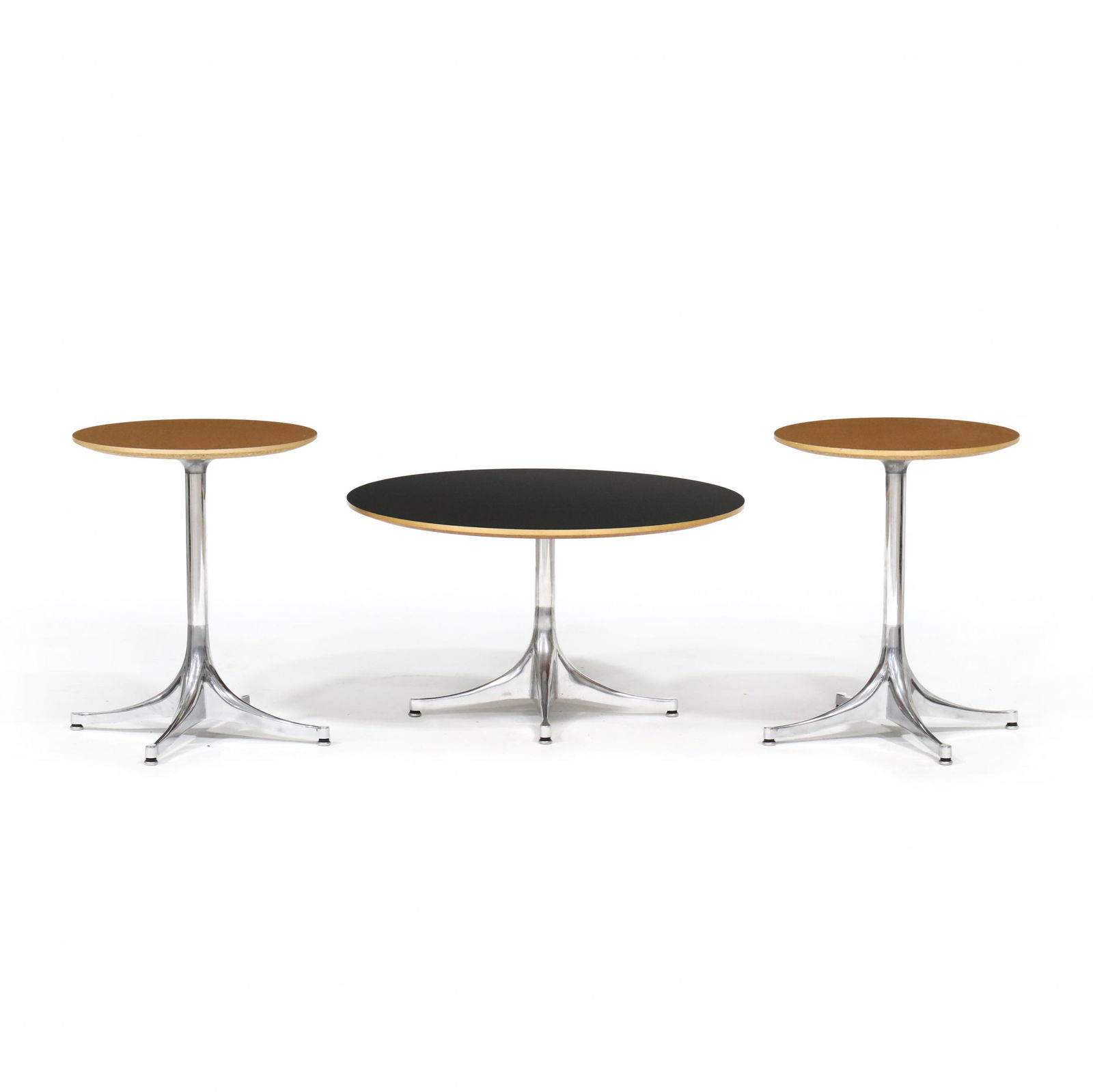 George Nelson (American, 1908-1986), Three Pedestal Tables for Herman Miller (1 of 5)