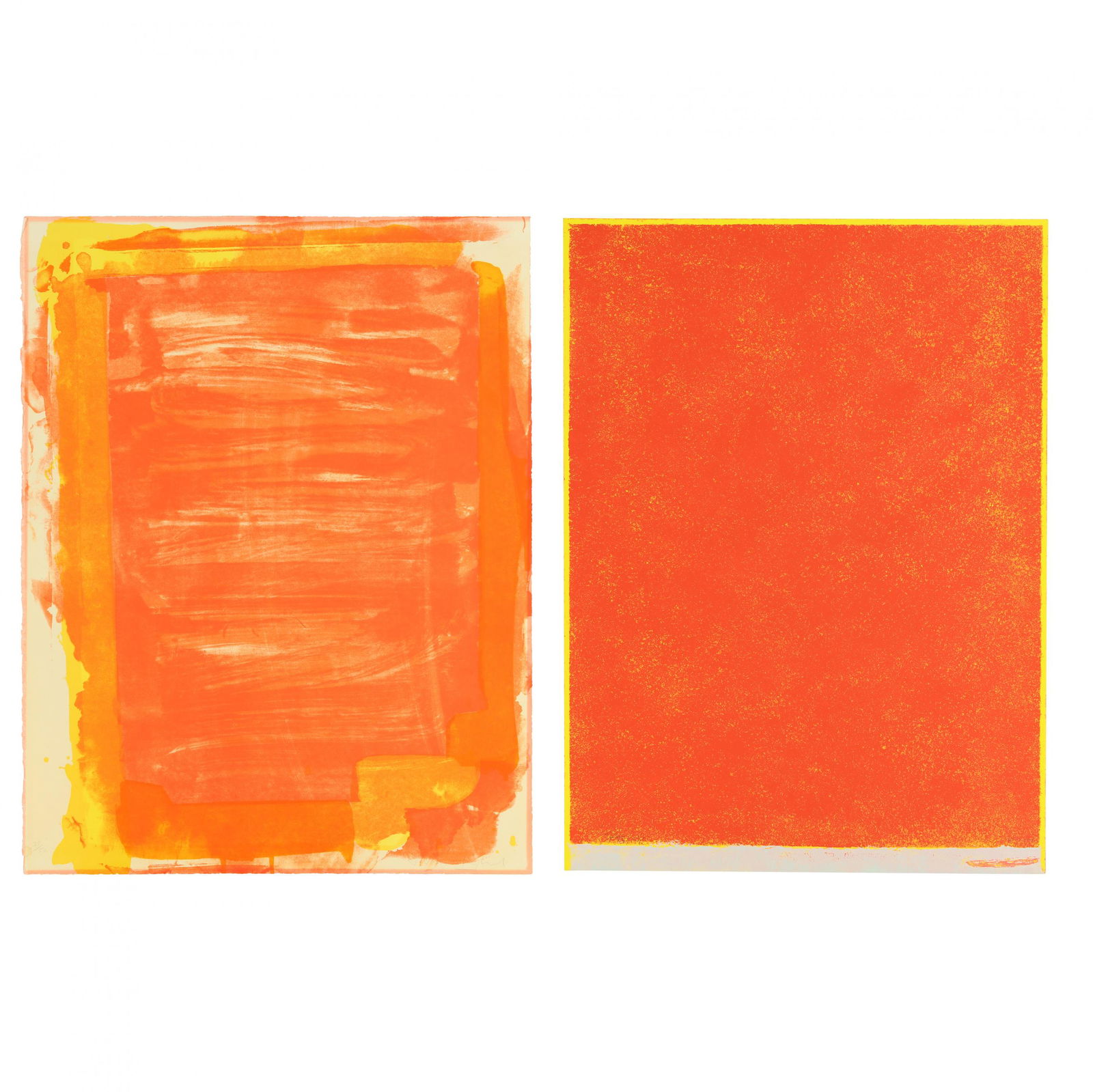 Theodoros Stamos (American/Greek, 1922-1997), Infinity Field - Lefkada I / John Hoyland (British,: Theodoros Stamos (American/Greek, 1922-1997), Infinity Field - Lefkada I / John Hoyland (British, 1934-2011), Untitled I (Two Works)the first: screenprint in colors, 1972, pencil signed, marked as art