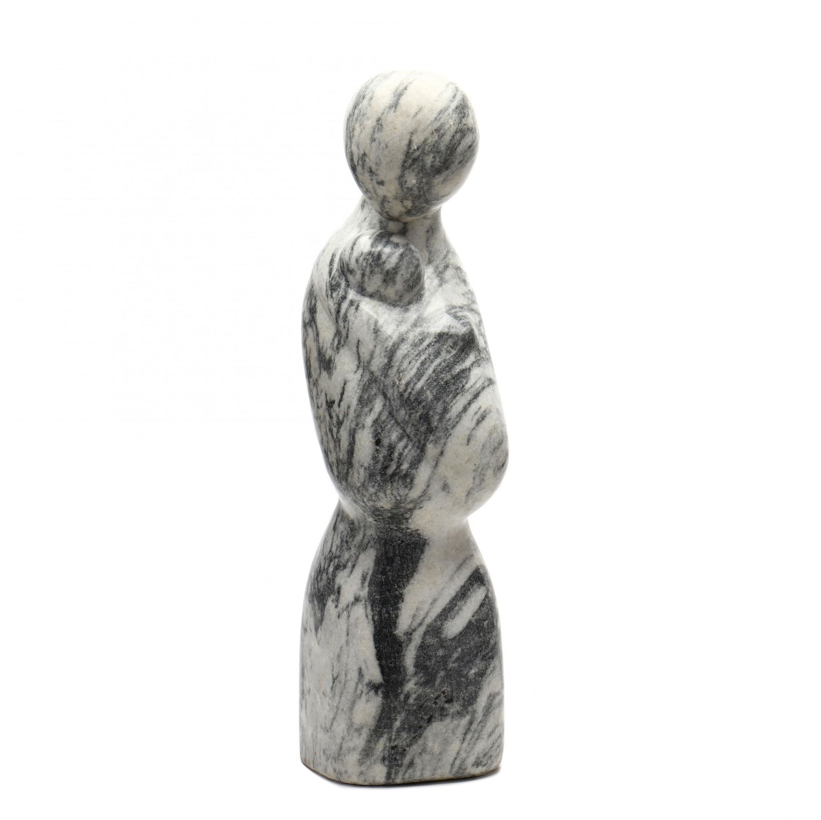 Mother and Child Abstract Marble Sculpture, Signed Adamson (1 of 9)