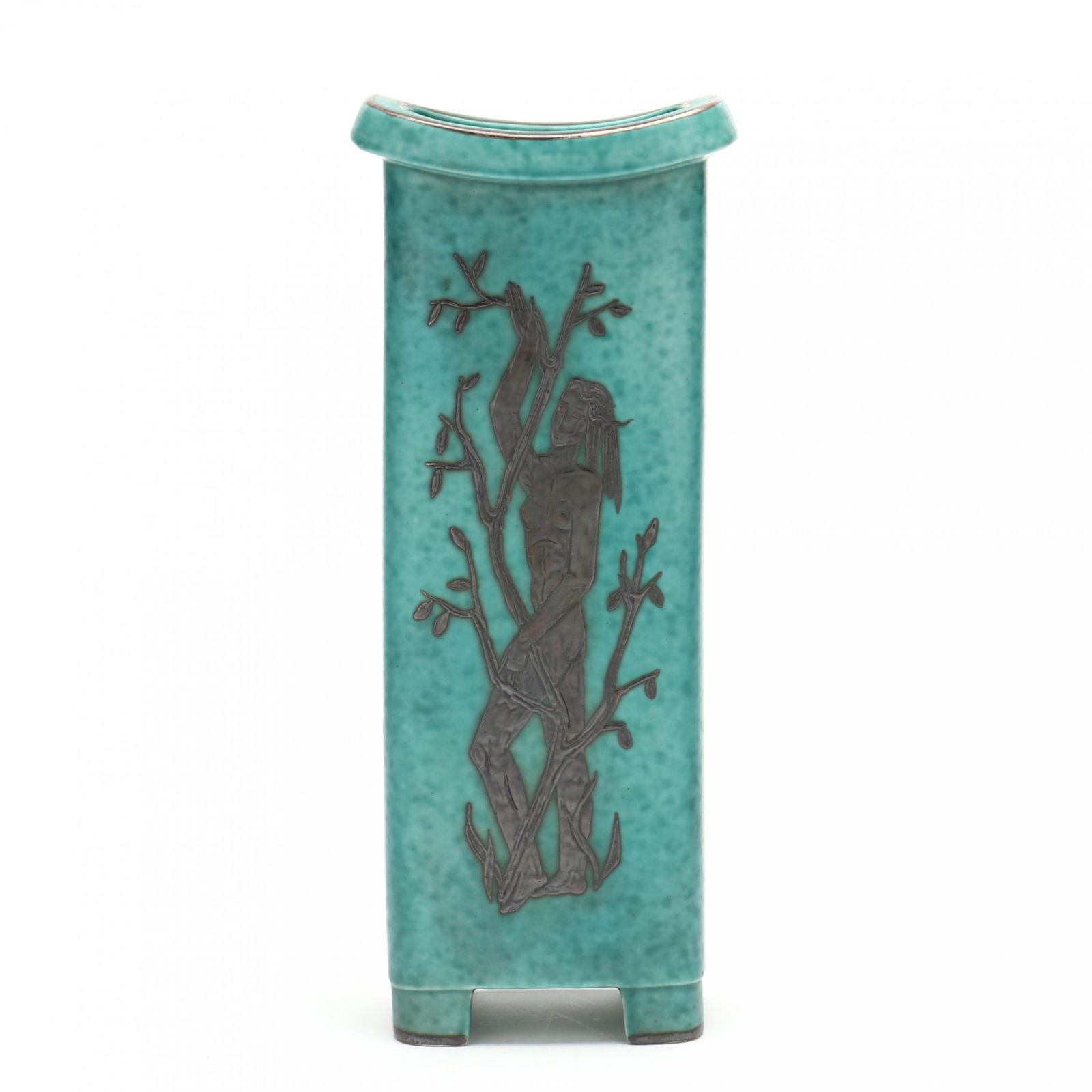 Wilhelm Kage (Swedish), Gustavsberg Argenta Tall Footed Vase (1 of 8)