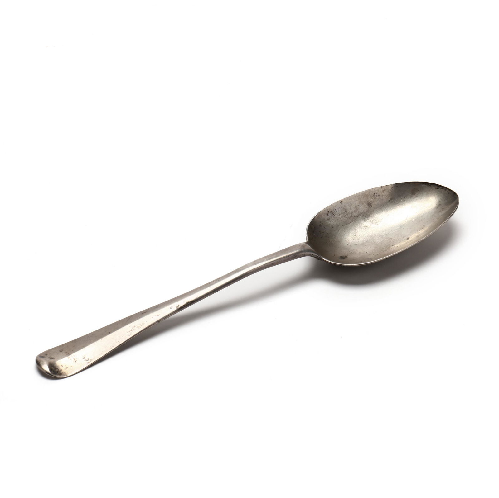 18th Century Coin Silver Rat-Tail Spoon, mark of Adrian Bancker (1 of 5)