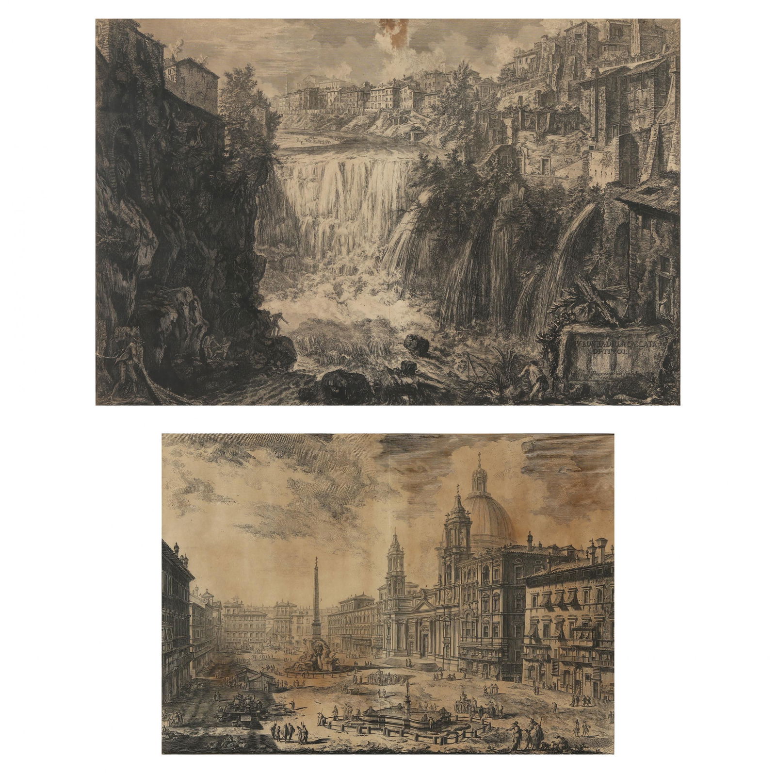 Two Fanciful Engravings by Giovanni Piranesi (1 of 8)