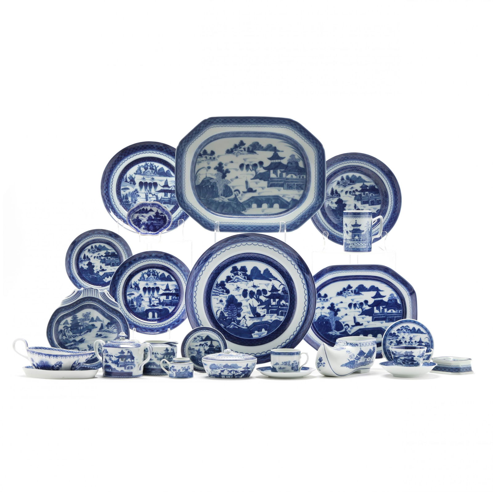 Mottadeheh  Blue Canton  Porcelain, Historic Charleston Collection (1 of 10)