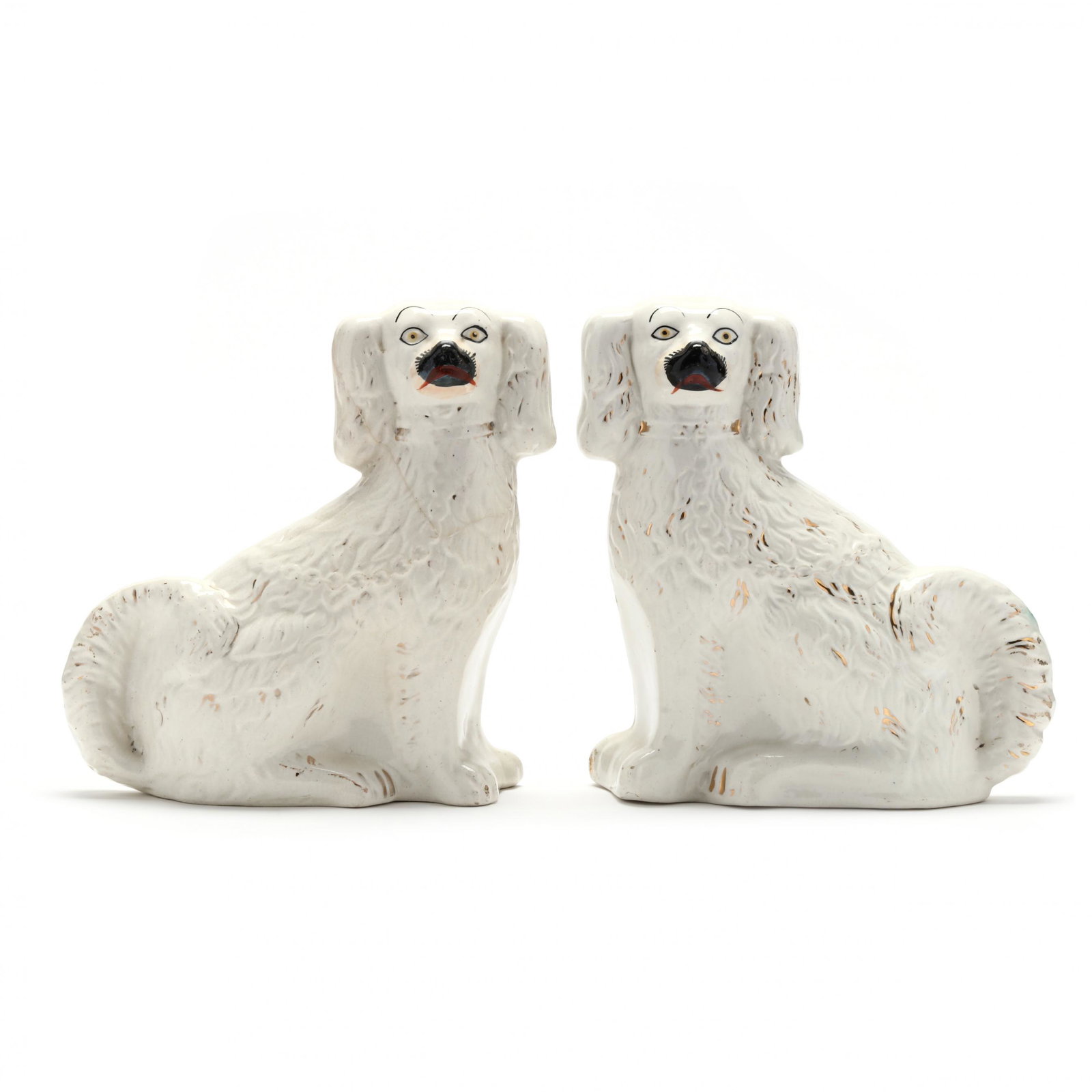 Facing Pair of Staffordshire King Charles Spaniels (1 of 9)