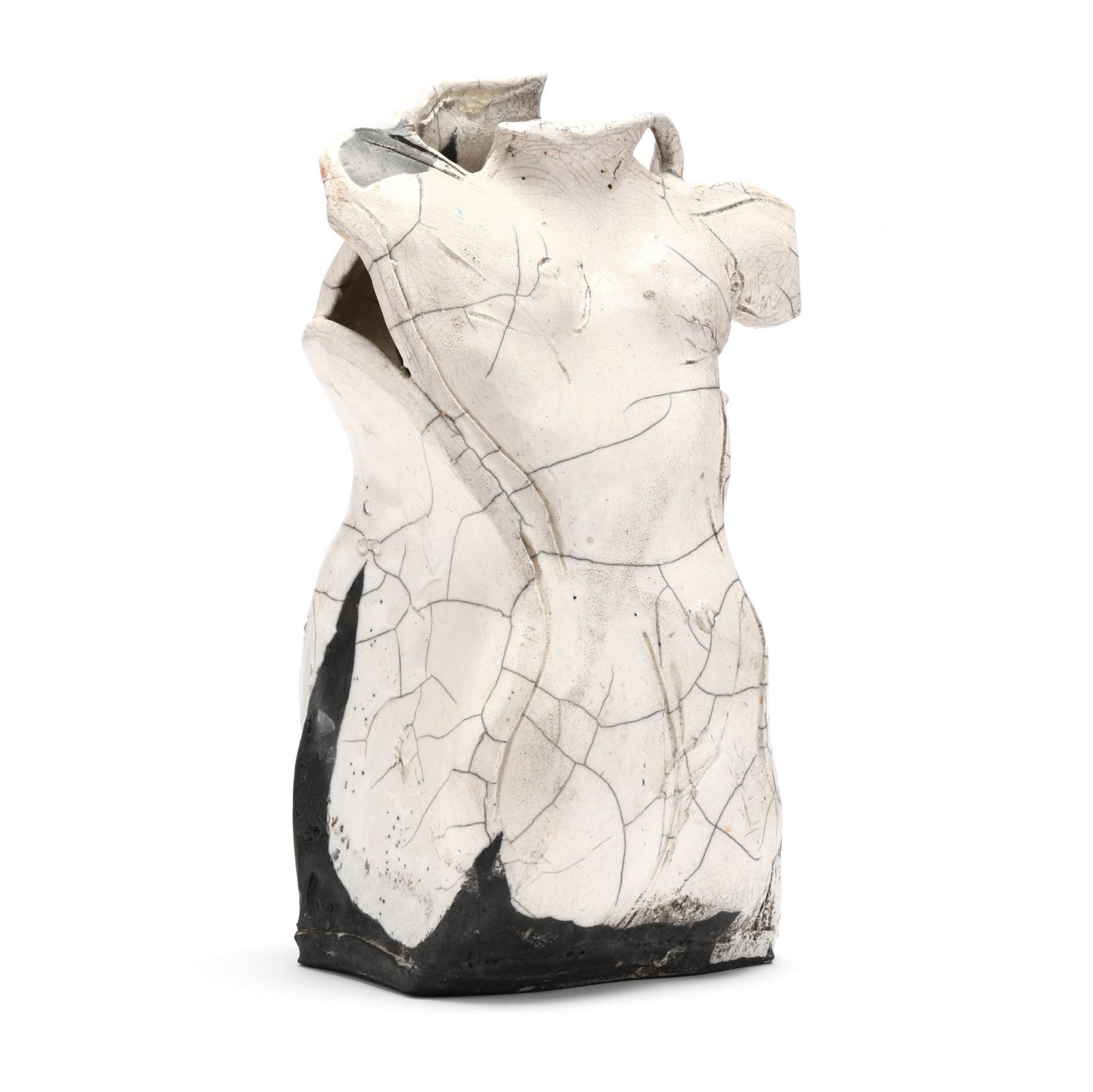 Catherine Merrill (American, 20th/21st century), Raku Figural Pottery Vessel (1 of 6)