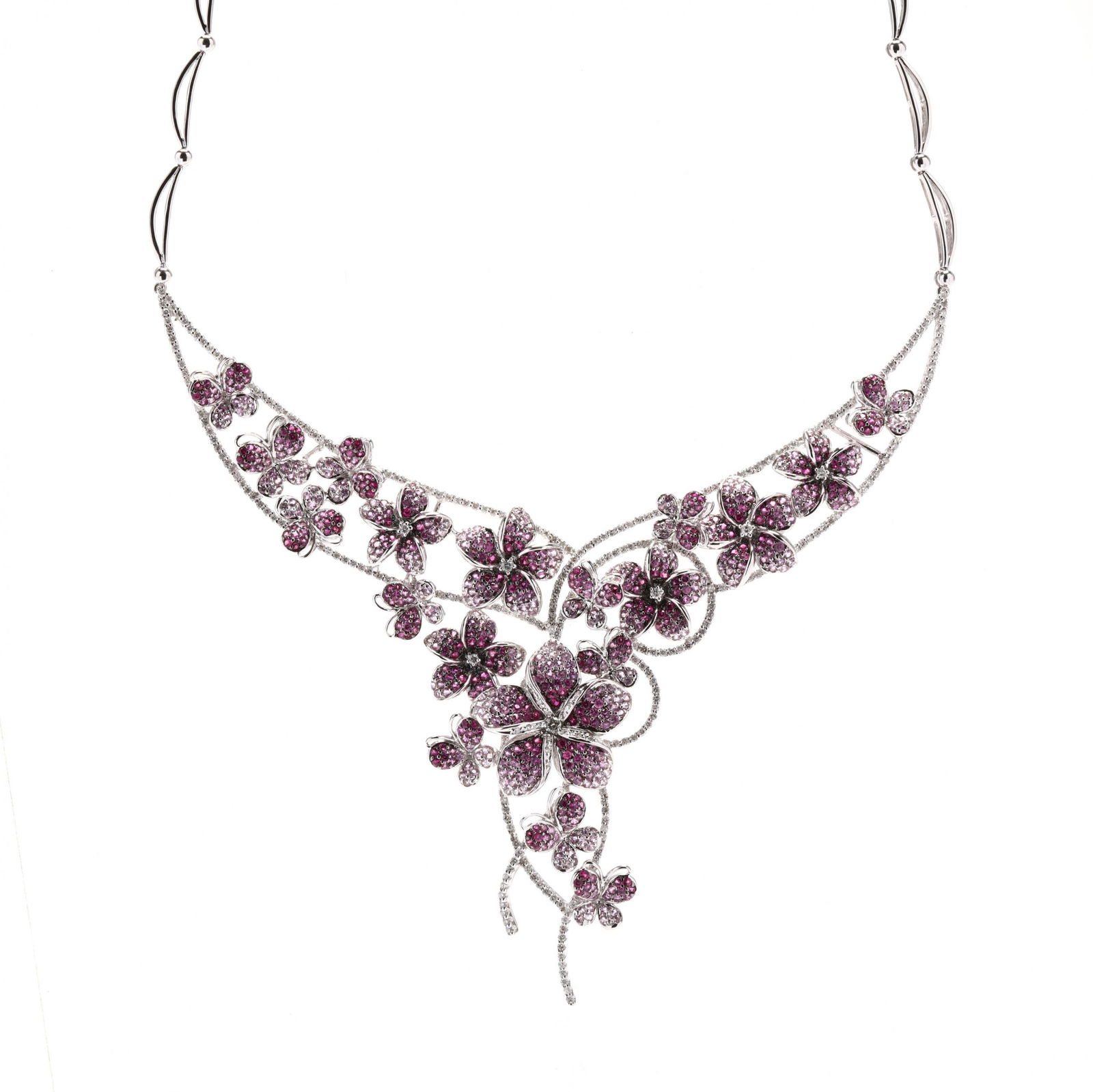 White Gold and Gem-Set Necklace (1 of 5)