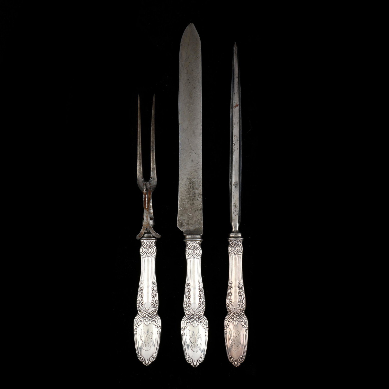 Tiffany & Co.  Broom Corn  Sterling Silver Carving Set (1 of 5)