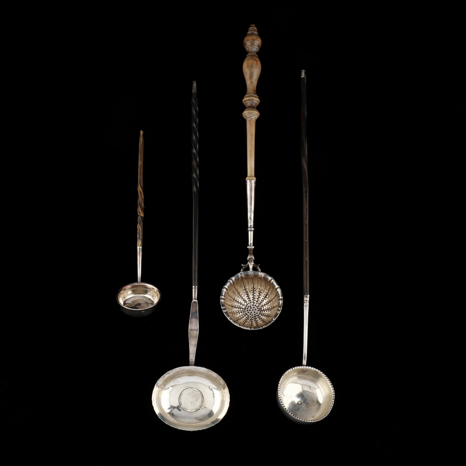 A Grouping of Georgian Silver Toddy Ladles (1 of 8)