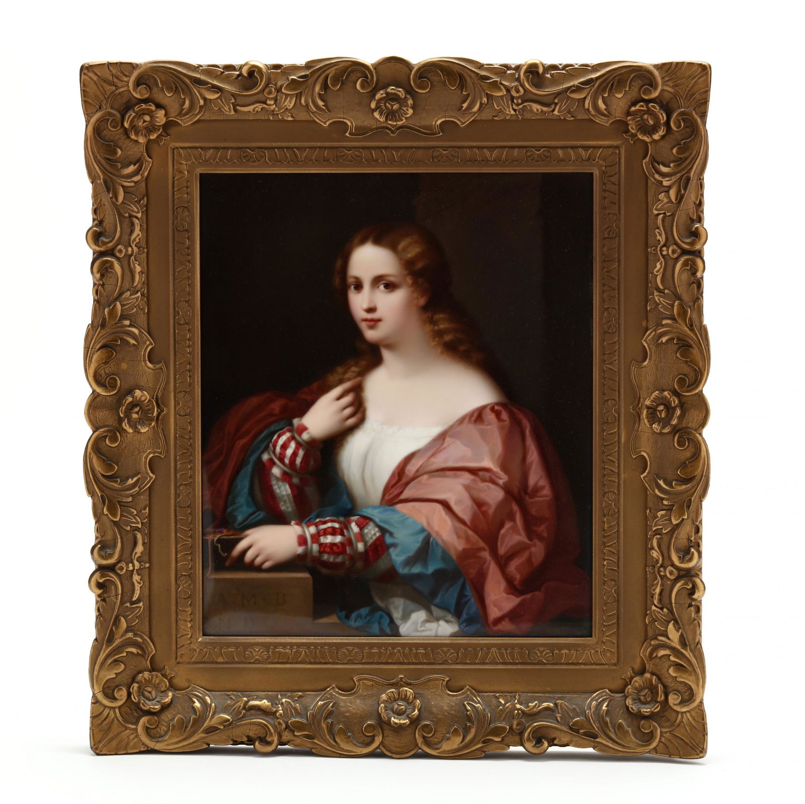 KPM Portrait Plaque on Porcelain, Signed Meinelt (1 of 8)