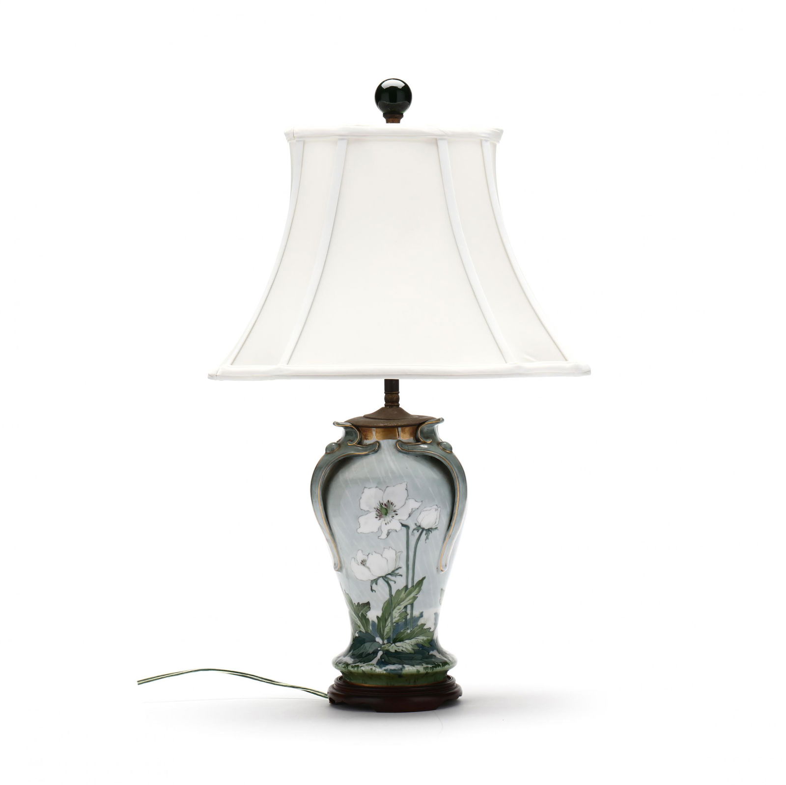 Czechoslovakia Art Nouveau Porcelain Table Lamp, Attributed Epiag (1 of 6)