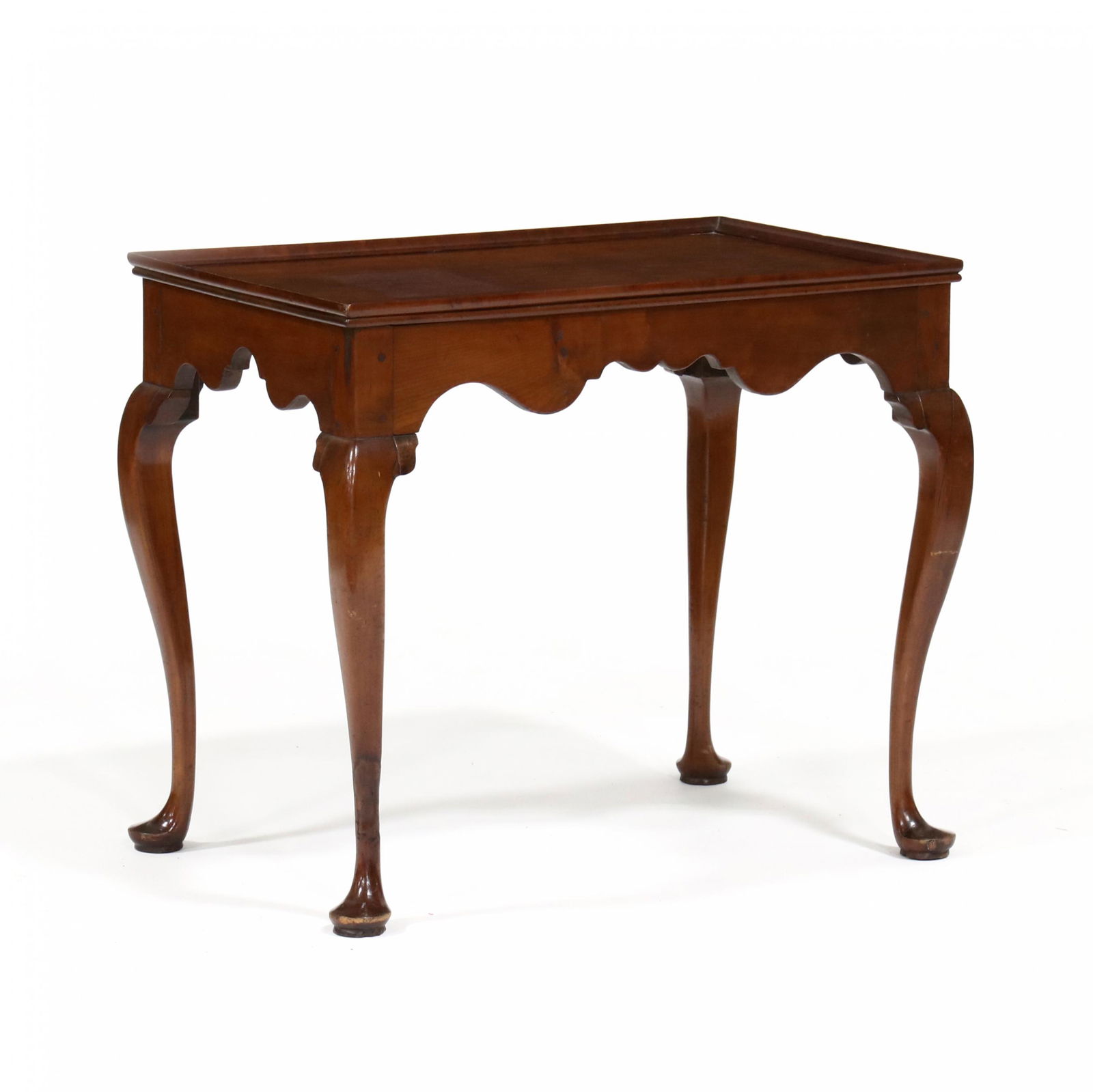 New England Queen Anne Cherry Tray Top Tea Table (1 of 7)