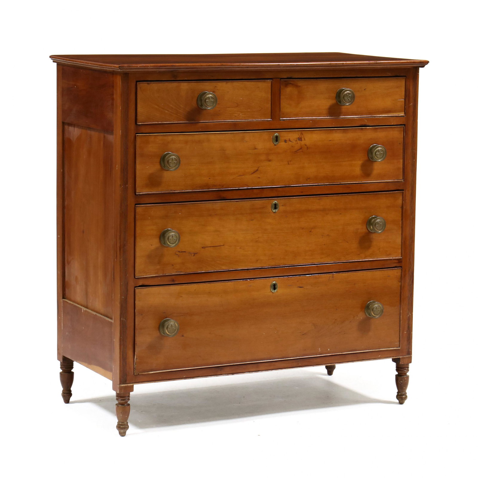Southern Late Federal Cherry Chest of Drawers (1 of 8)
