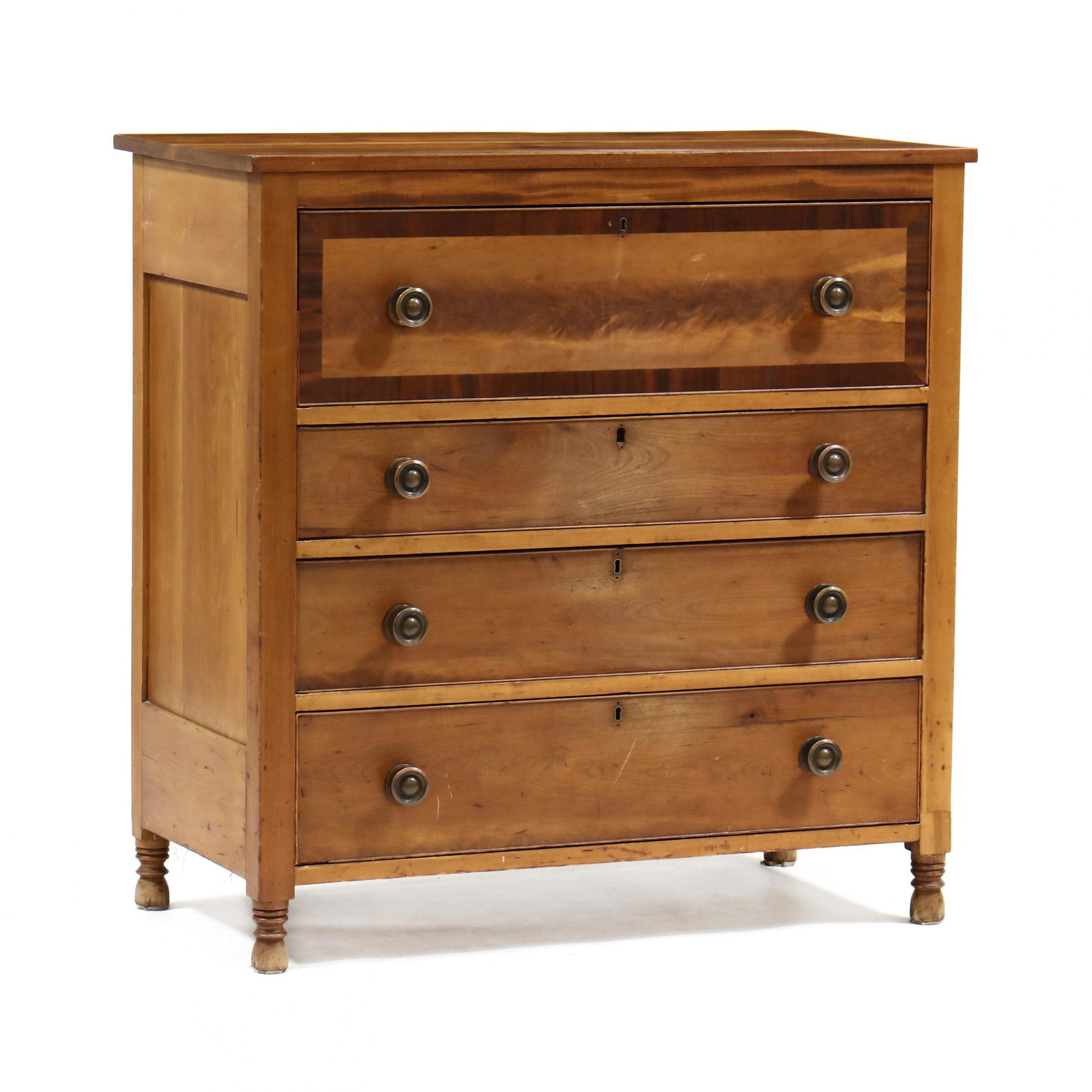 Mid-Atlantic Sheraton Cherry Chest of Drawers (1 of 7)