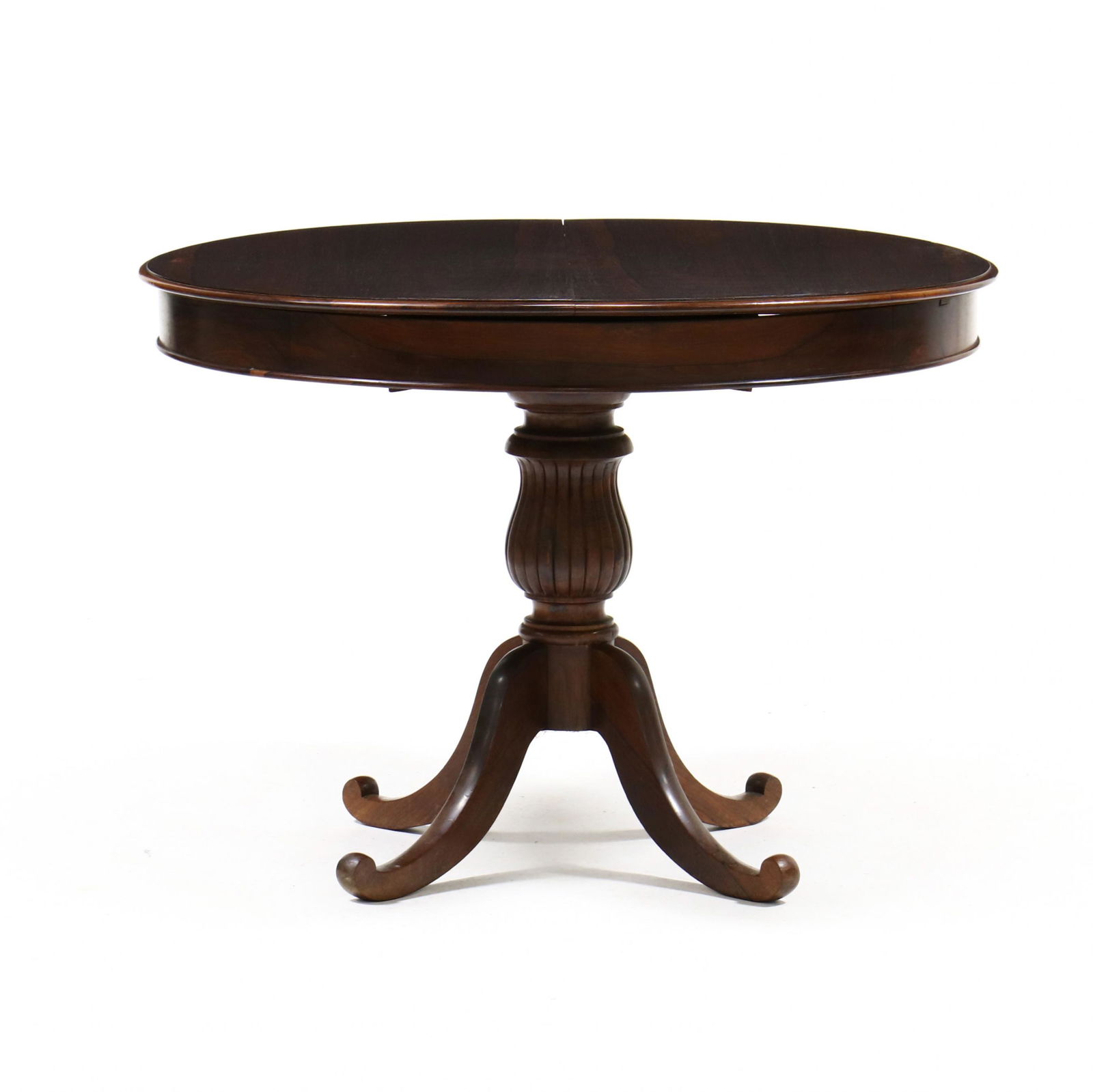 Continental Rosewood Extension Pedestal Table (1 of 8)