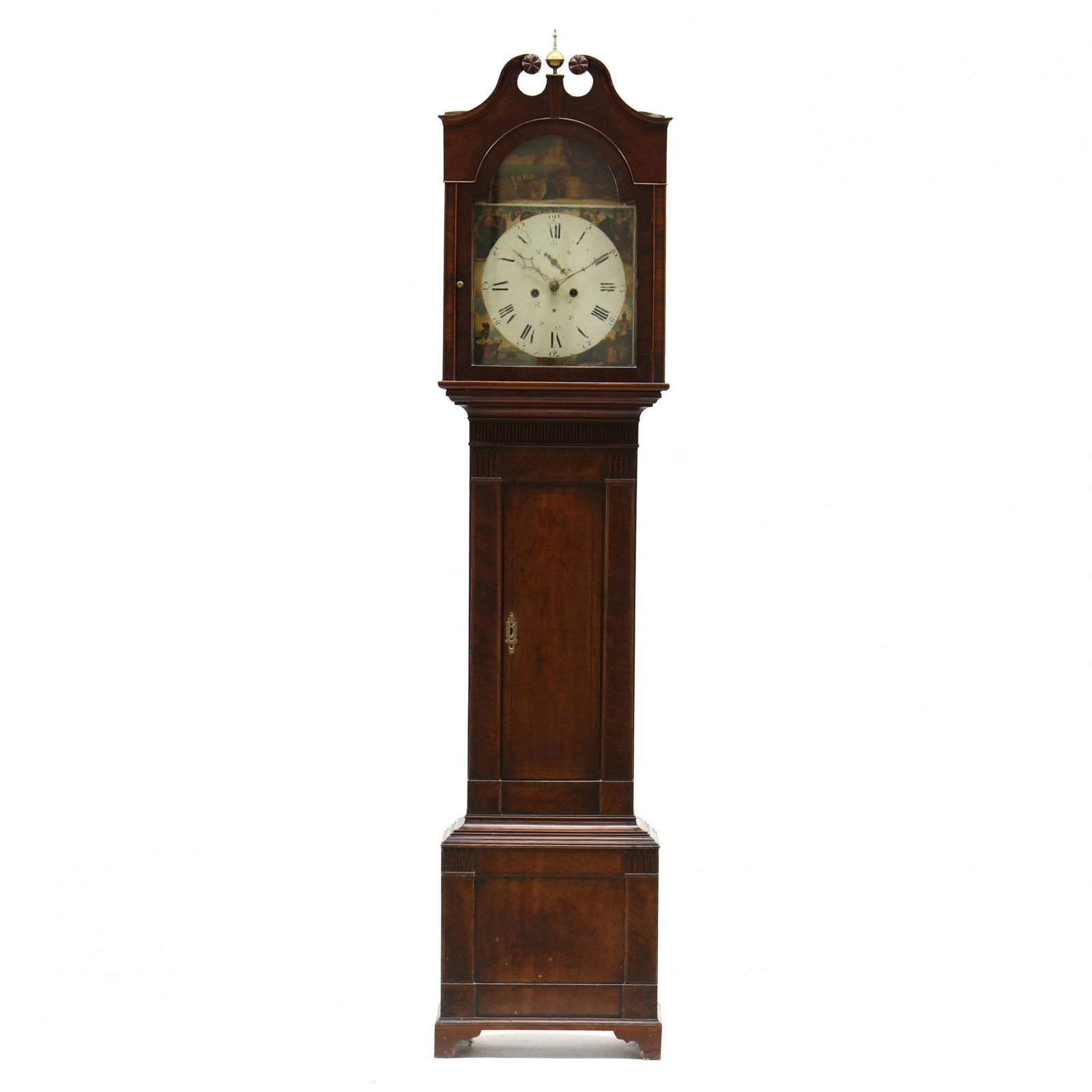 George III Mahogany Tall Case Clock (1 of 10)