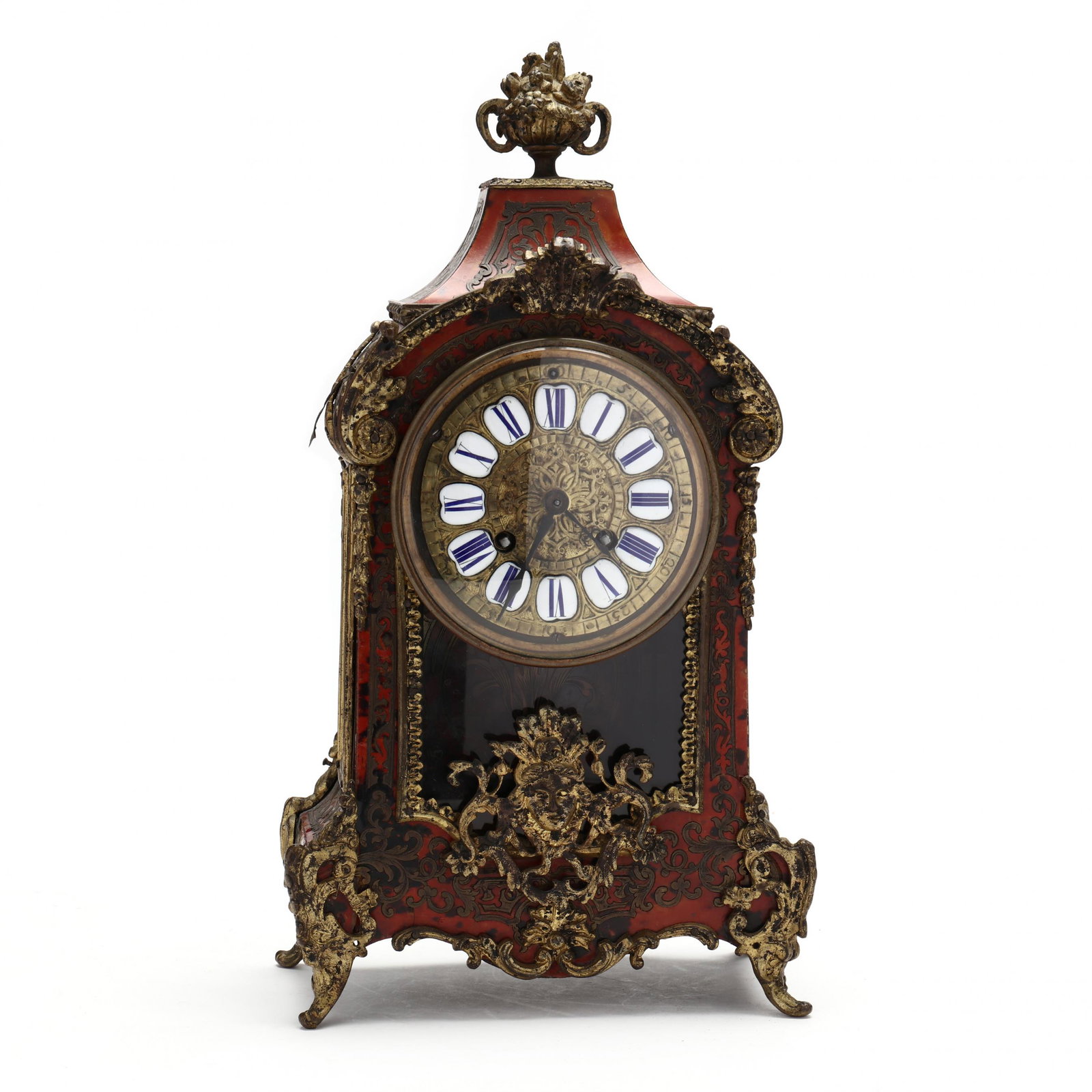 Raingo Frères, Antique Inlaid Tortoiseshell and Ormolu Boulle Clock (1 of 9)