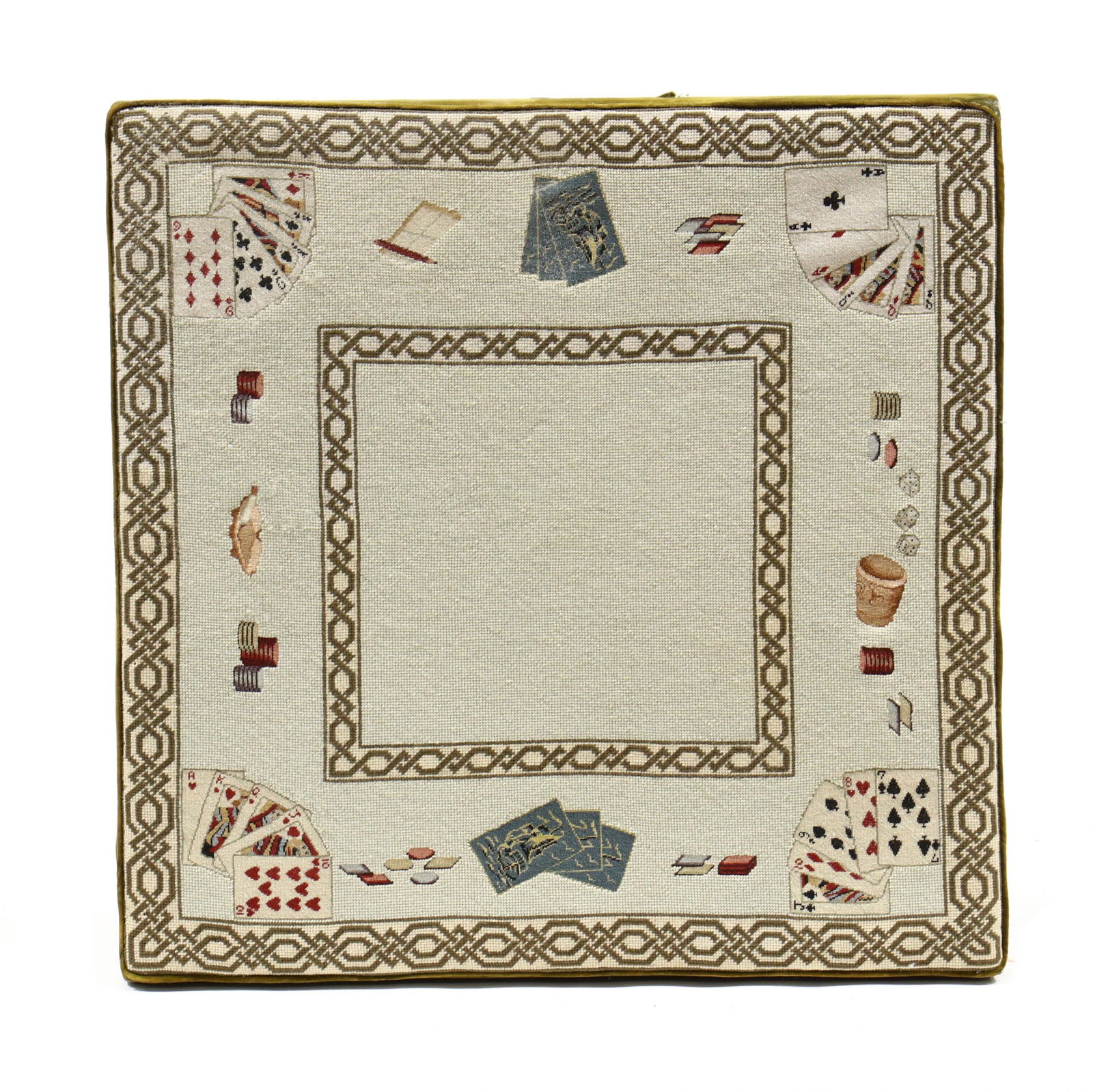 Vintage Needlepoint Card Table (1 of 6)