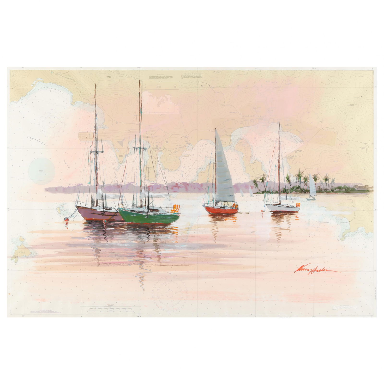 Kerry Hallam (British, b. 1937),  St. Thomas (1 of 8)