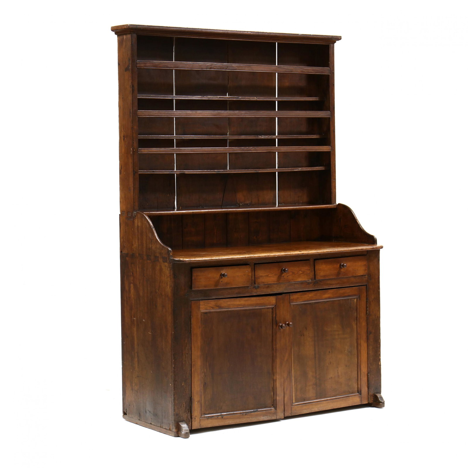 New England Pine Pewter Cupboard (1 of 6)