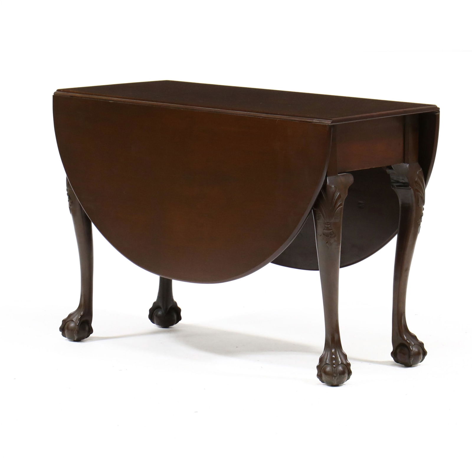 George II Style Mahogany Drop Leaf Breakfast Table (1 of 6)