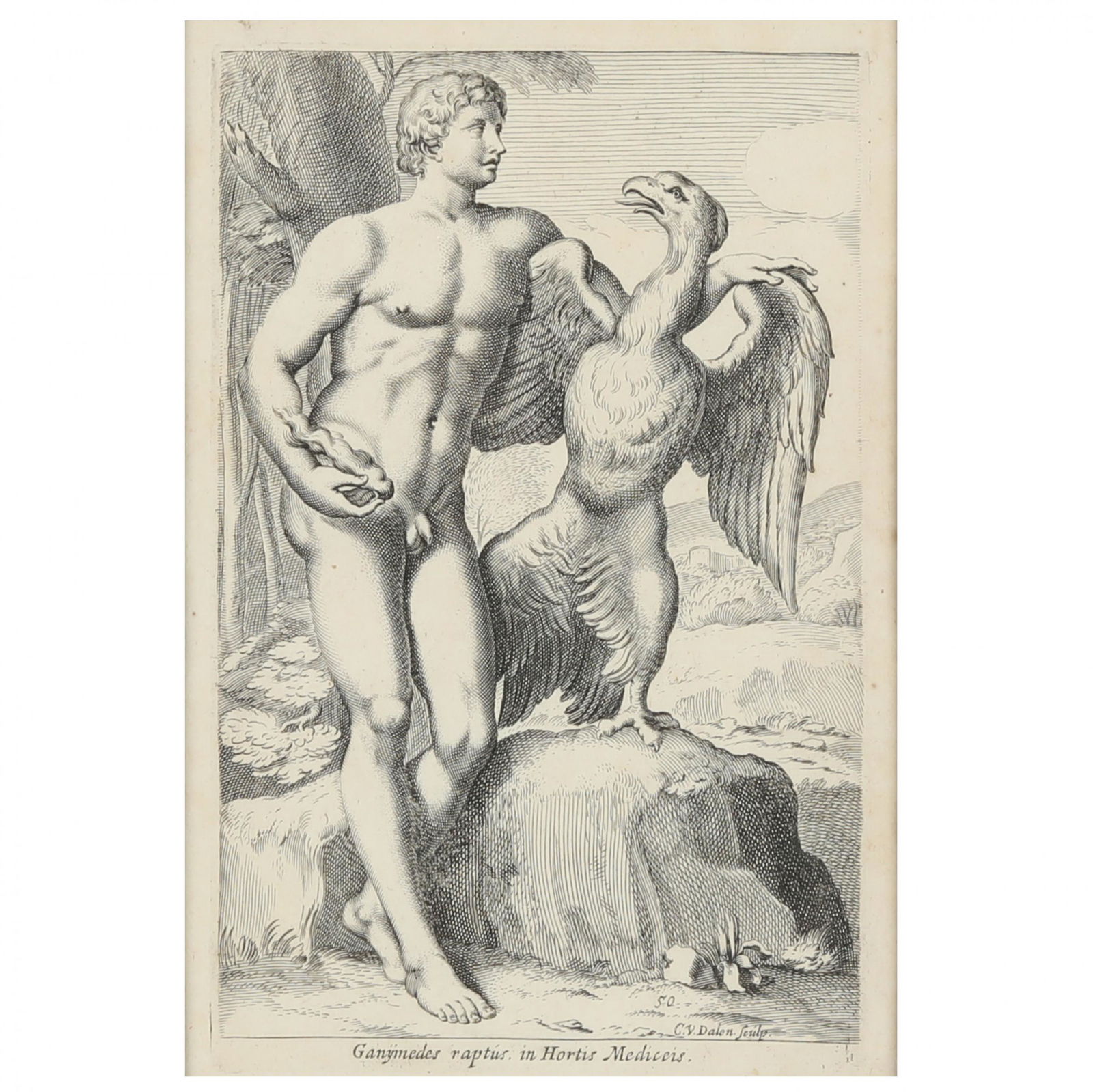 Antique Engraving of Ganymede (1 of 5)