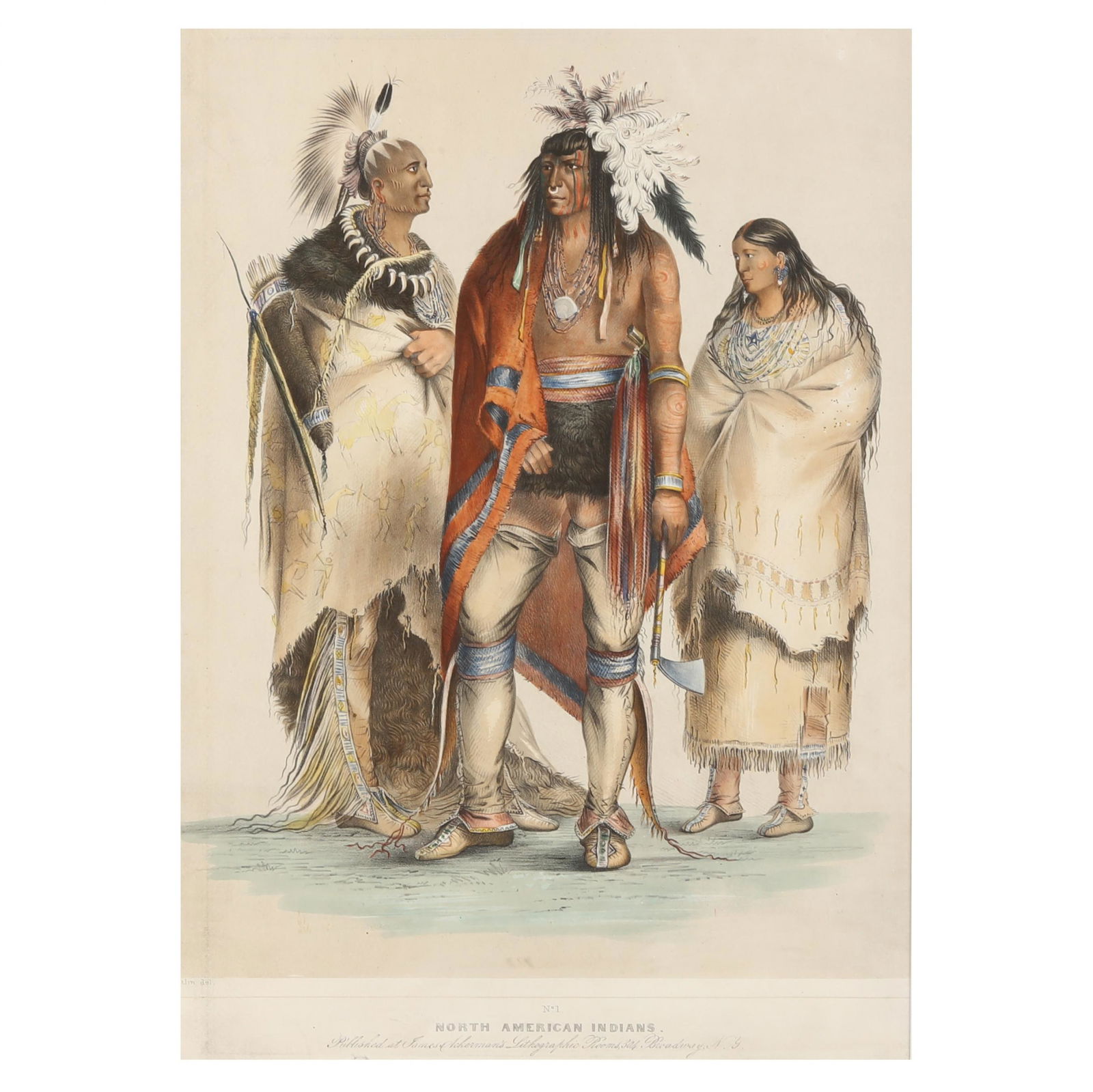 George Catlin (American, 1796-1872),  North American Indians, No. 1 (1 of 6)