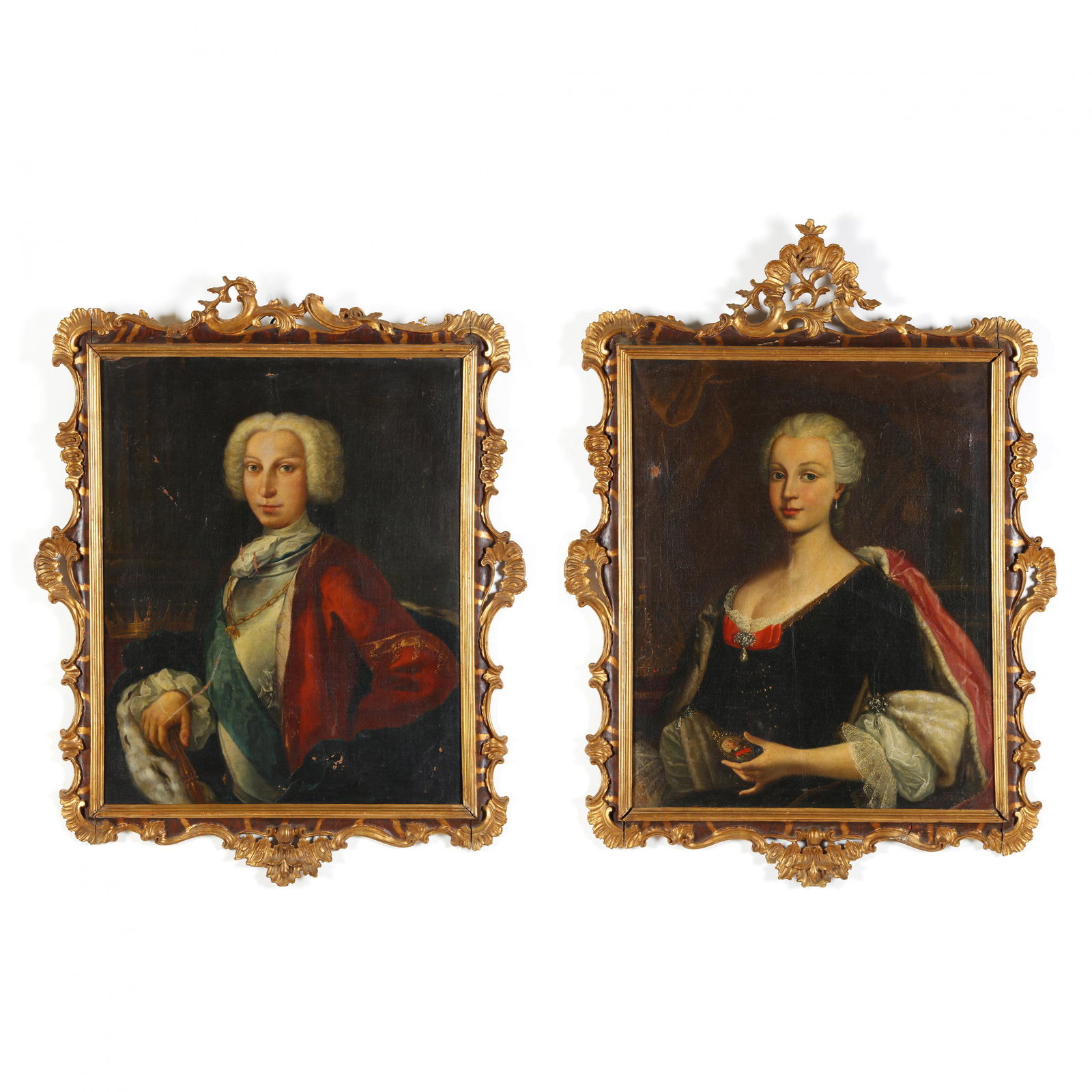 Continental School (18th century), A Pair of Portraits, Charles de Bourbon and Maria Amalia of (1 of 20)