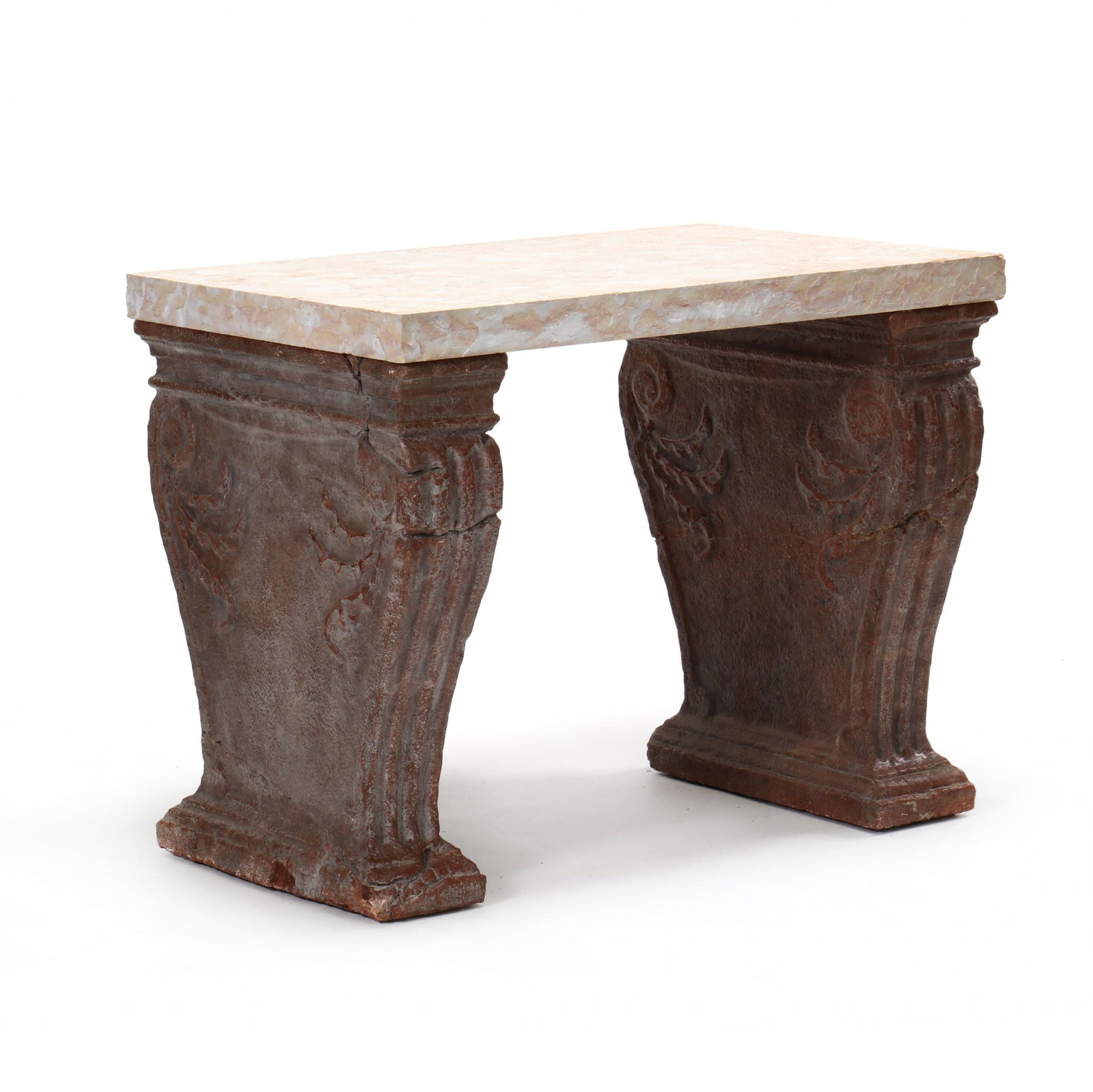 Antique Italian Granite Center Table (1 of 9)