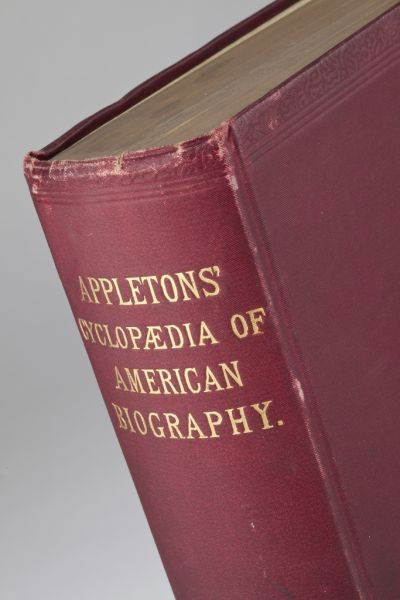 APPLETON'S CYCLOPAEDIA OF AMERICAN BIOGRAPHY: APPLETON'S CYCLOPAEDIA OF AMERICAN BIOGRAPHY James Grant Wilson & John Fiske, eds., (New York: D. Appleton & Co., 1888), six volumes, quarto (10.5 x 7 in.), red boards.