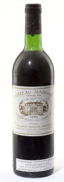 Chateau Margaux: Chateau Margaux - Vintage 1980 Margaux 1 bottle Removed from temperature-controlled and subterranean storage of an avid wine collector.