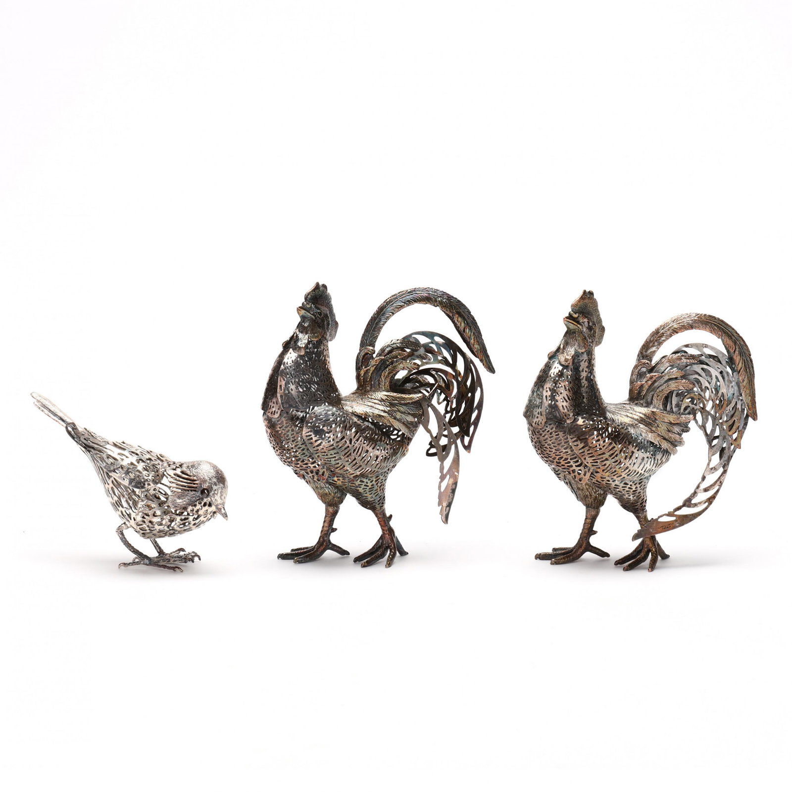 A Grouping of Three Christofle Silverplate Avian Table Ornaments (1 of 11)