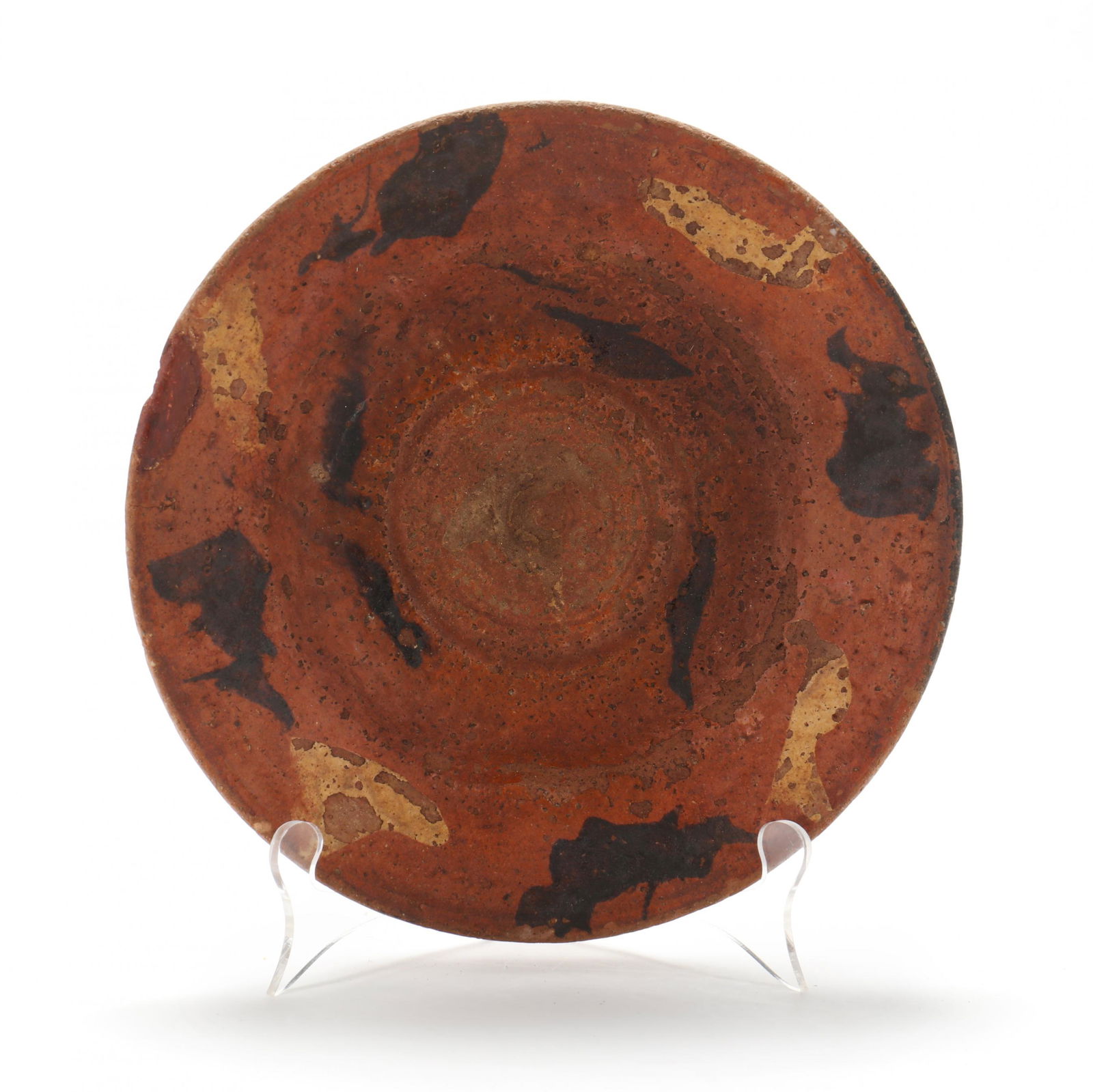 Attributed Solomon Loy (1805-? Alamance County, NC), Decorated Dirt Dish (1 of 5)