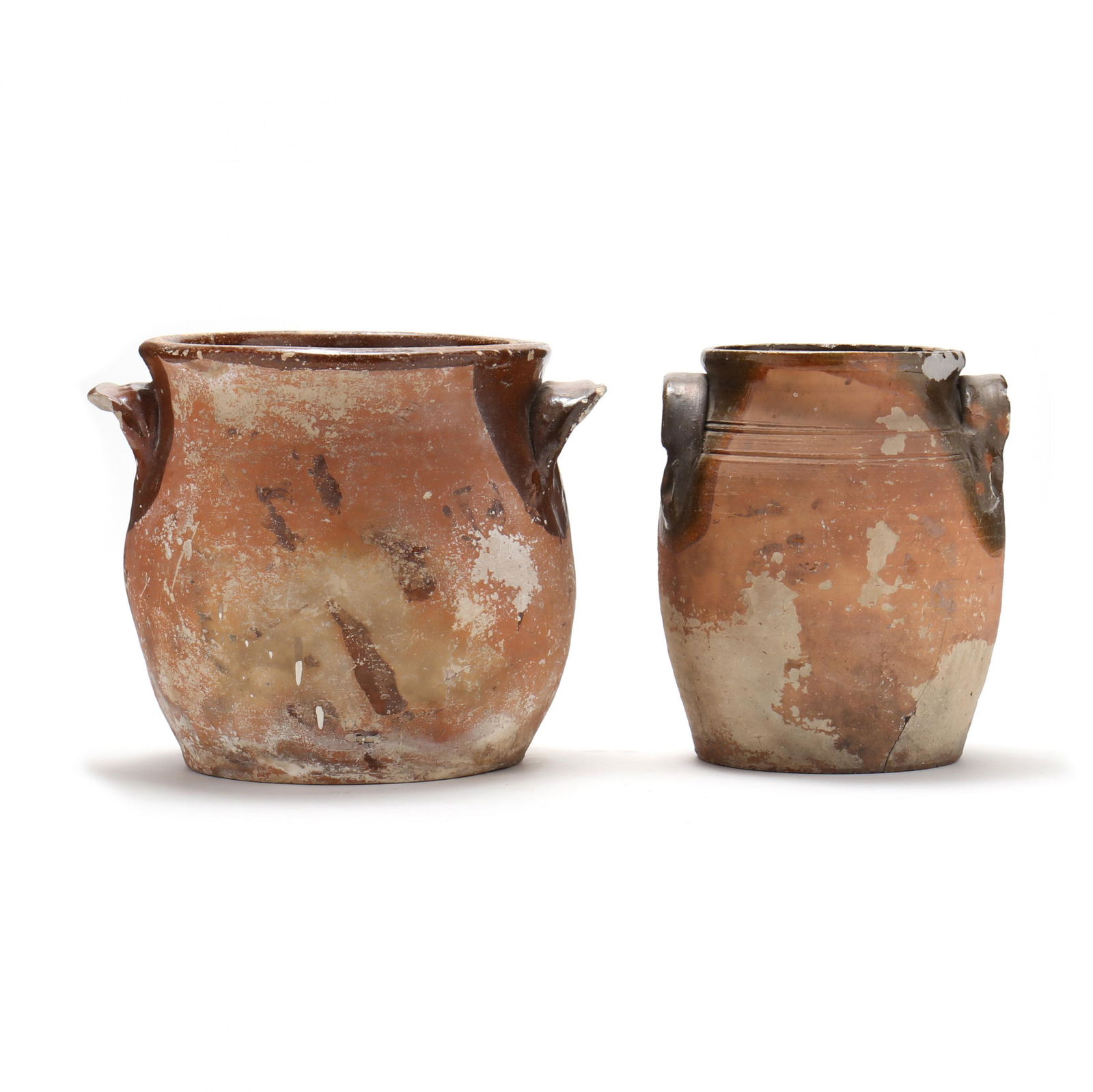 Two NC Earthenware Crocks, Attributed Dicks or Watkins Family of Potters (1 of 15)