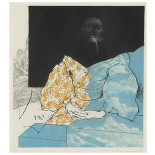 Masuo Ikeda (Japanese 1934-1997), The Model: Masuo Ikeda (Japanese 1934-1997), The Modeletching and aquatint with drypoint, 1969, signed and dated '69 in graphite lower right, edition number 28/50 in graphite in lower left, not examined outside