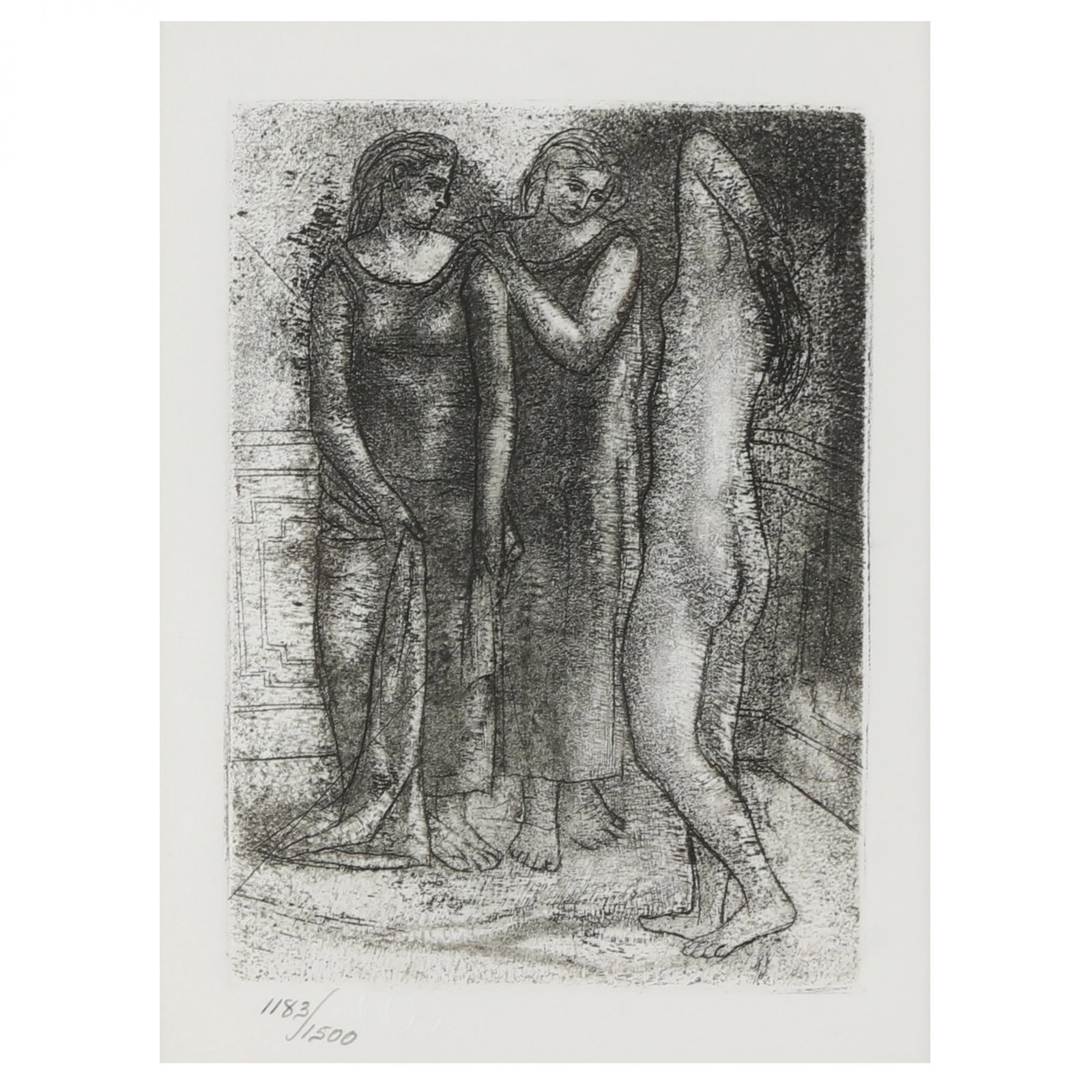 after Pablo Picasso (Spanish, 1881-1973),  The Three Graces (1 of 5)