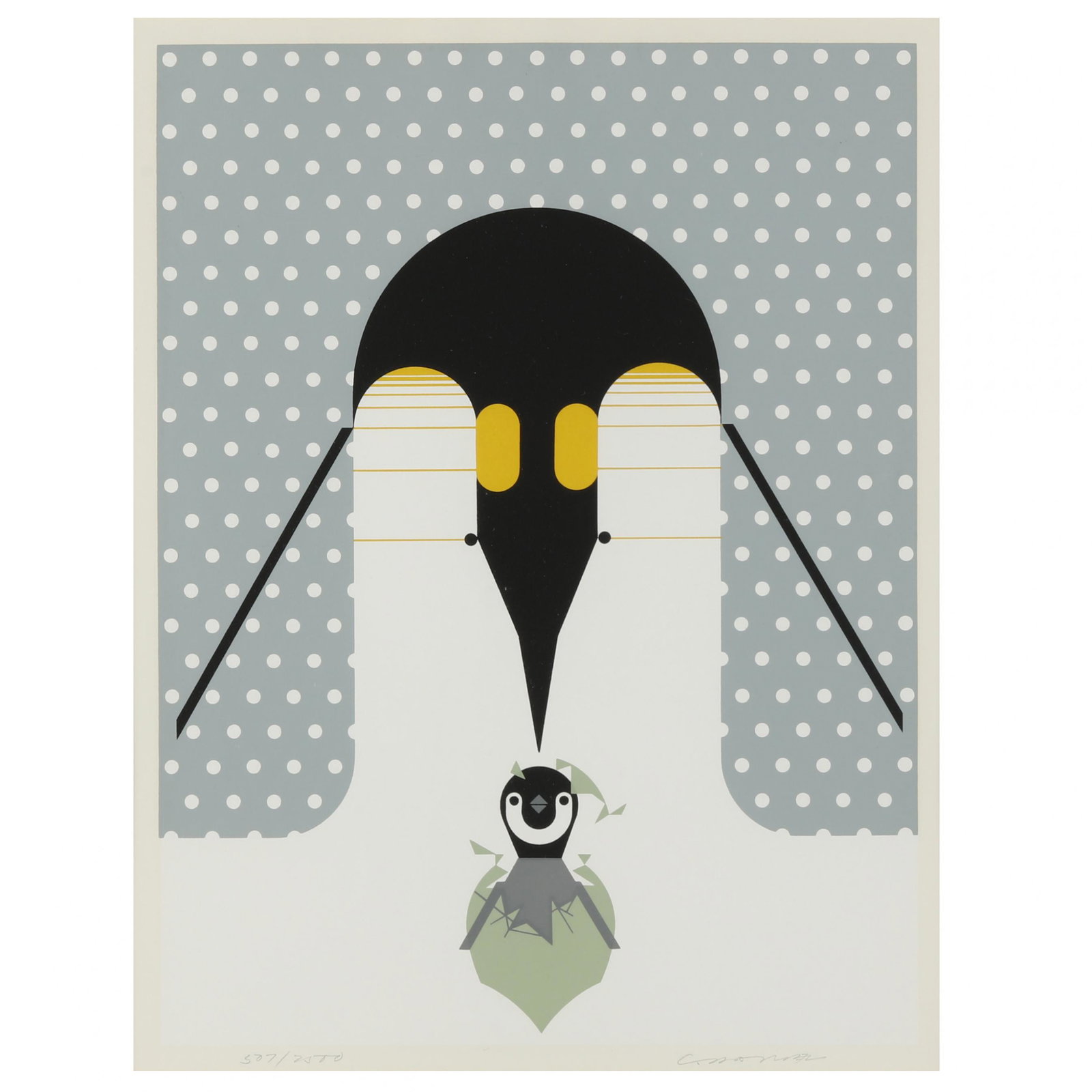 Charley Harper (American, 1922-2007),  Brrrthday (1 of 9)