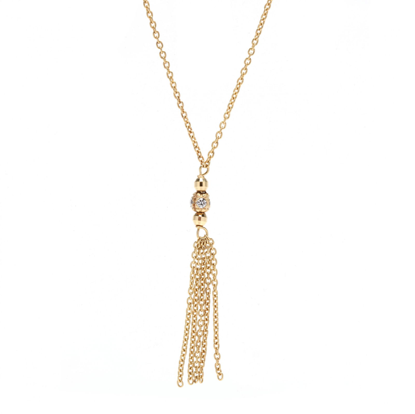 Gold Tassel Necklace (1 of 3)