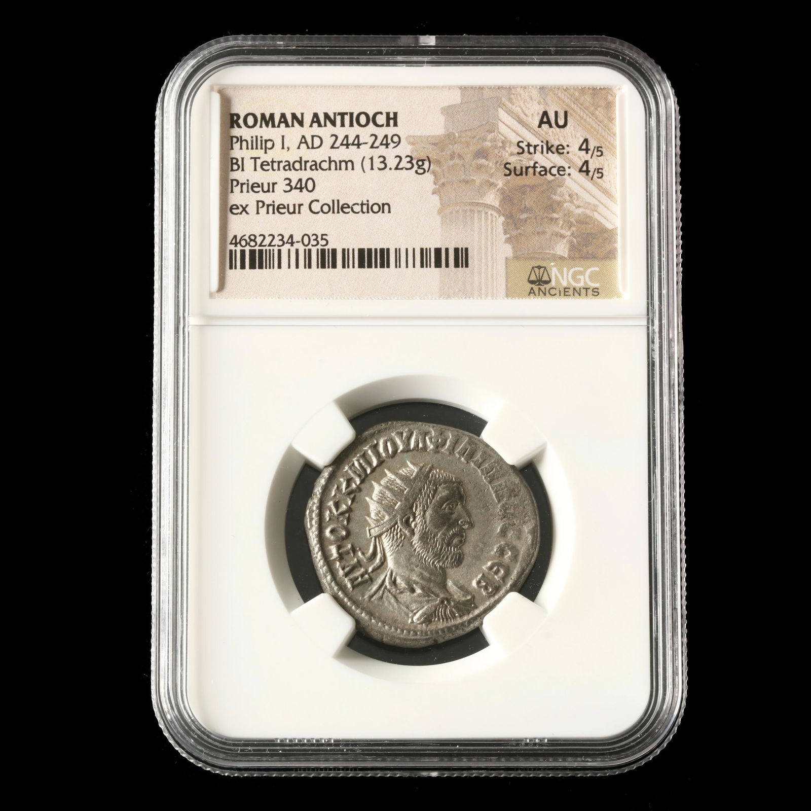Roman Philip Ii, Ad 247 249 Bi Tetradrachm Ngc Ch Xf