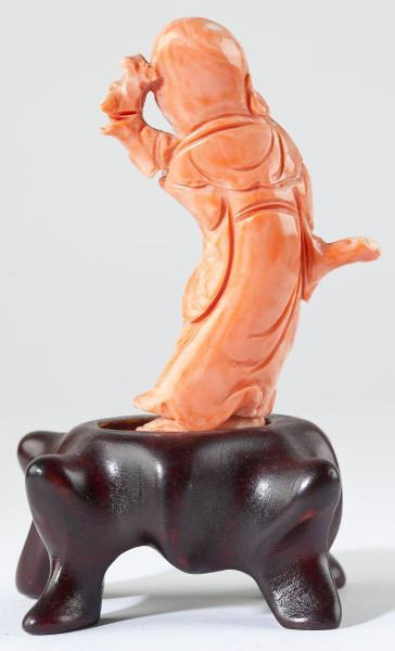 Chinese Red Coral God of Longevity - 2