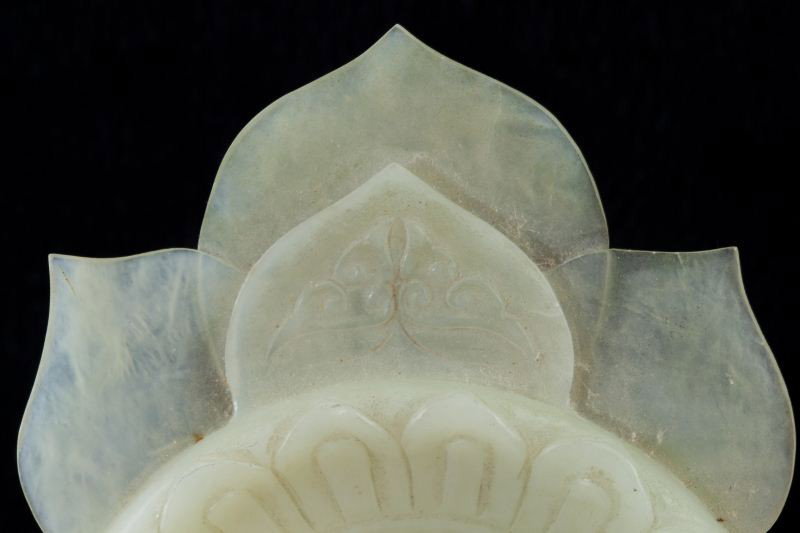 White Jade Floral Form Carving - 3