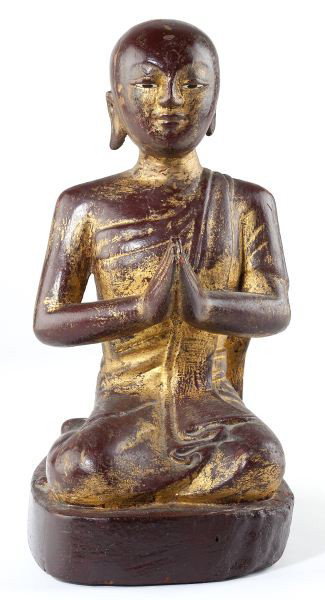 Southeast Asian Monk in Attitude of Prayer