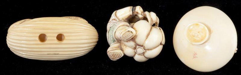 Group of Five Japanese Ivory Netsuke - 3