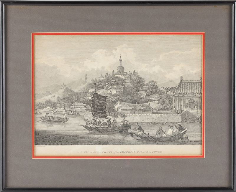 Two Early Copperplate Engravings of Chinese Views - 2